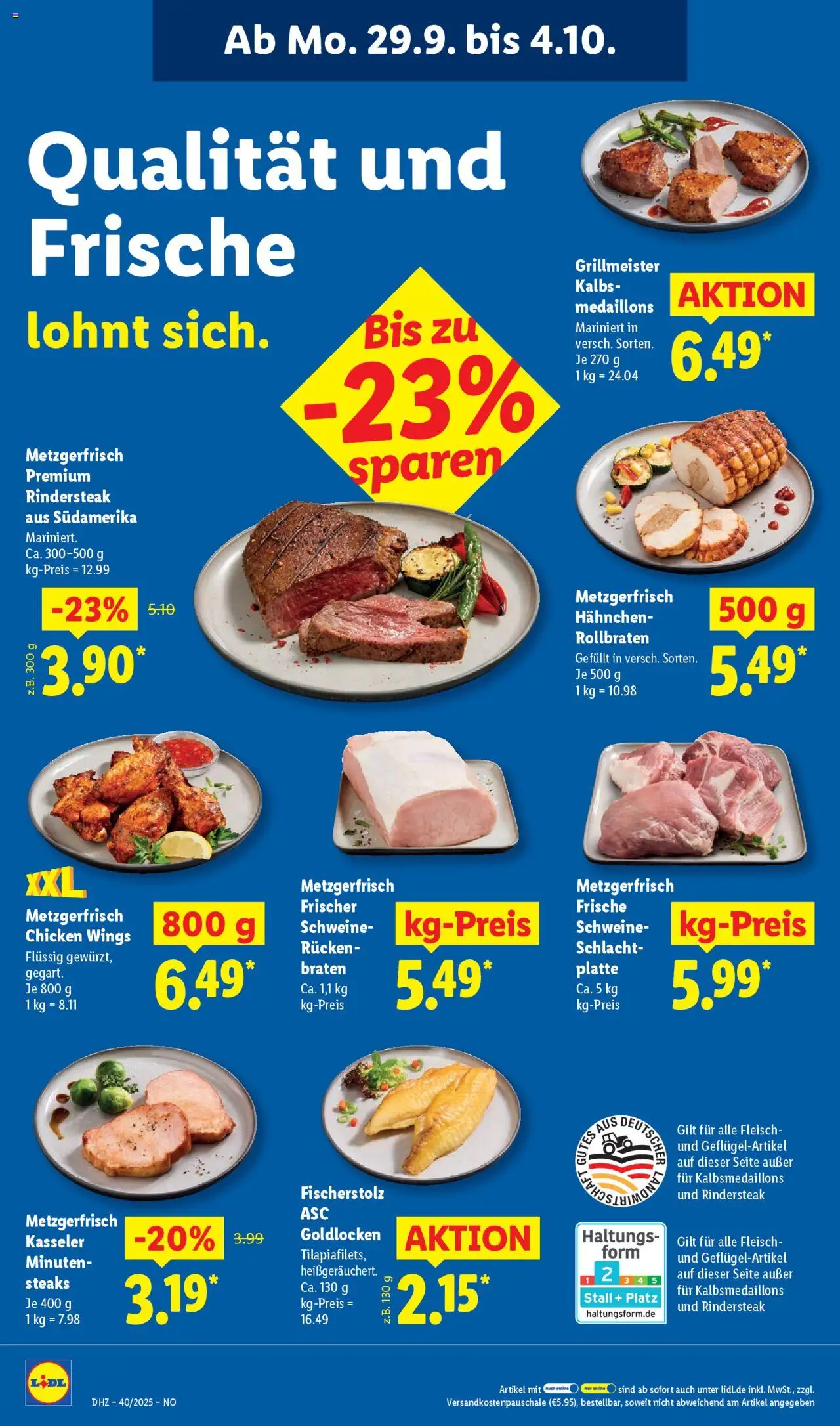 Lidl Prospekt Holzminden – gültig ab 29.09.2025 | Seite: 10 | Produkte: Hahnchen, Fleisch