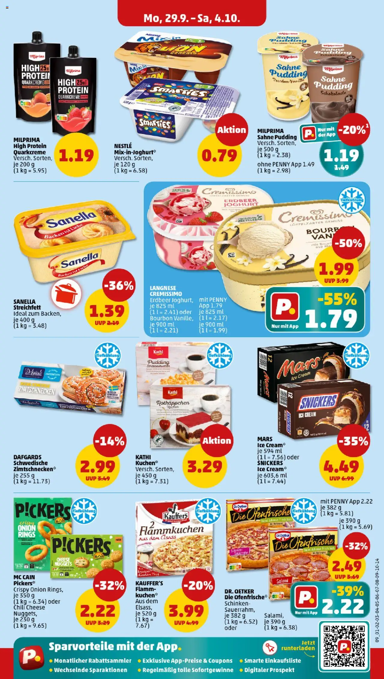 Penny Prospekt 	 – gültig ab 29.09.2025 | Seite: 9 | Produkte: Joghurt, Schinken, Bourbon, Sahne
