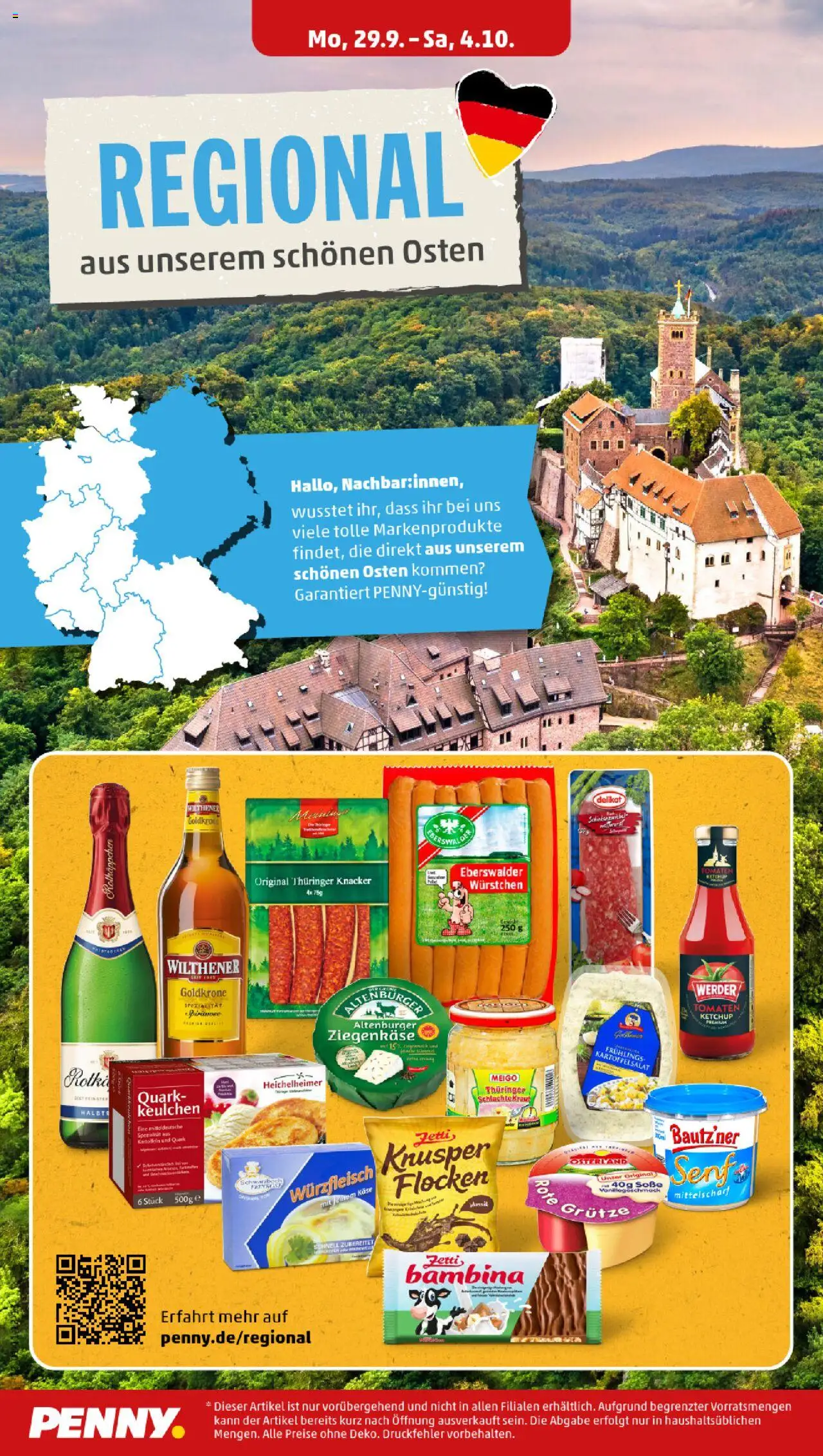 Penny Prospekt 	 – gültig ab 29.09.2025 | Seite: 12 | Produkte: Quark, Käse, Ziegenkäse, Schinken