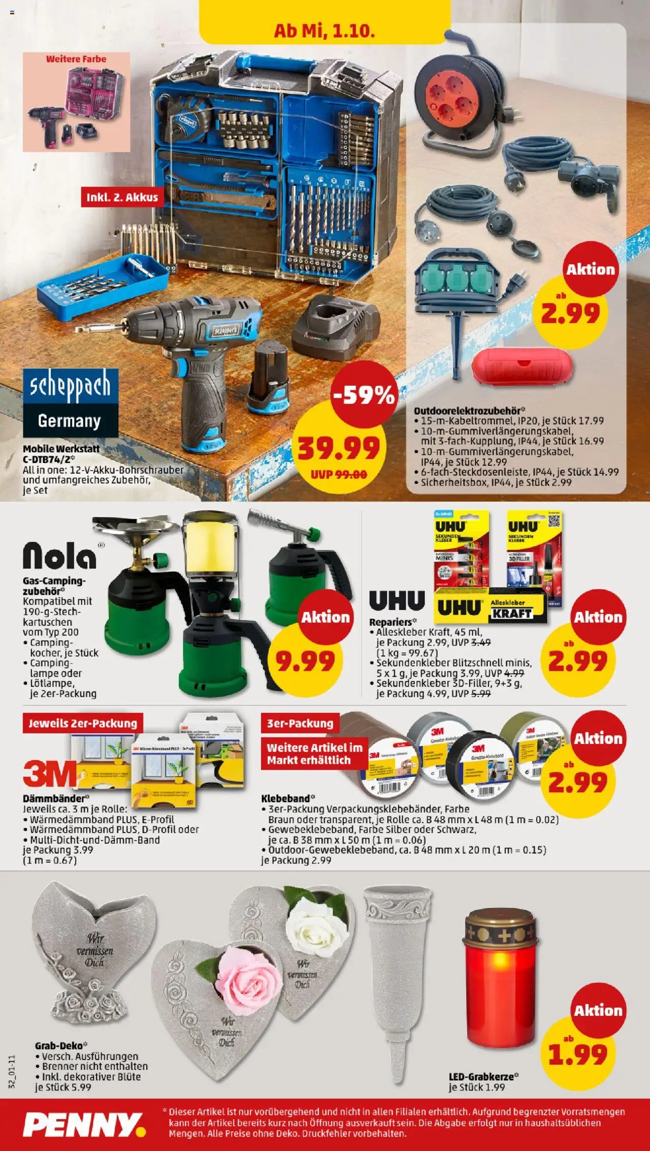 Penny Prospekt 	 – gültig ab 29.09.2025 | Seite: 32 | Produkte: Lampe