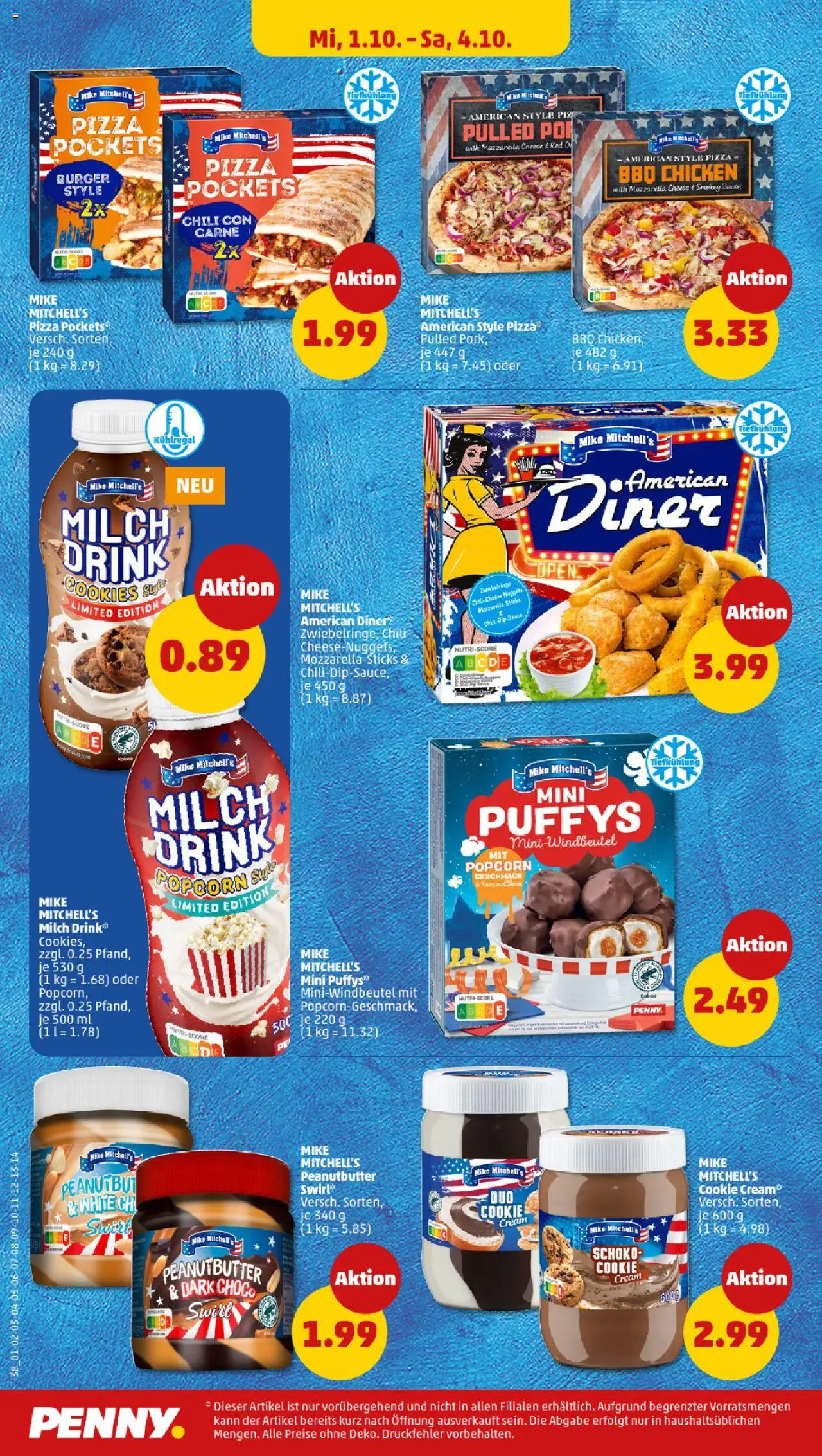 Penny Prospekt 	 – gültig ab 29.09.2025 | Seite: 38 | Produkte: Mozzarella, Burger, Chili, Pizza
