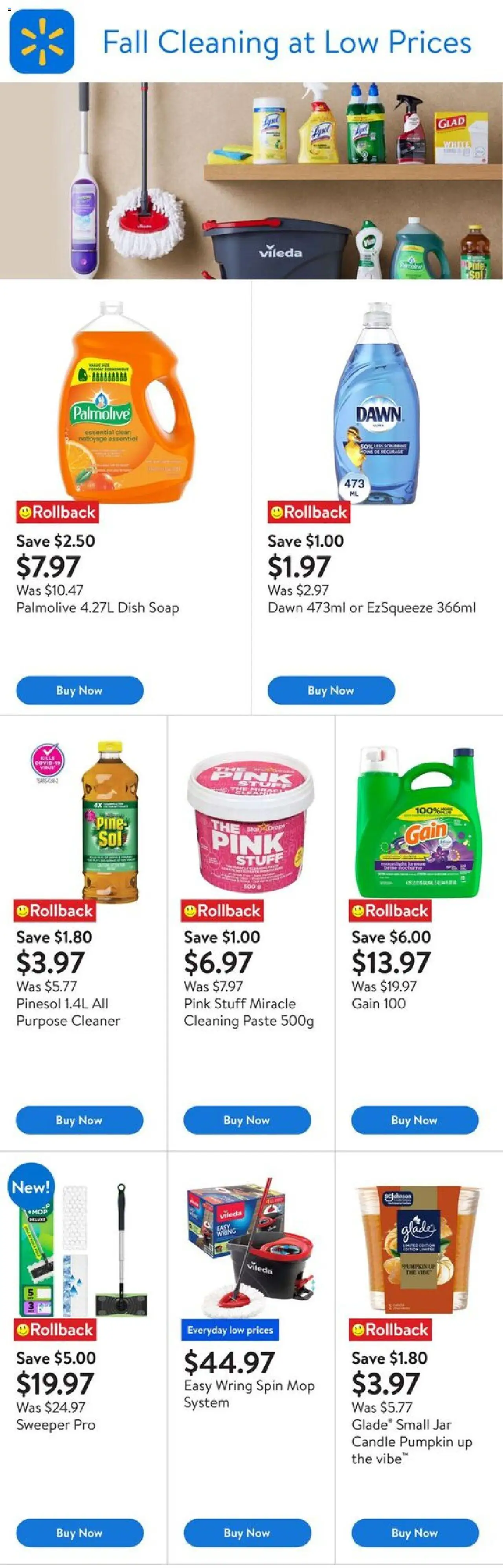 Walmart flyer valid from 25.09.2025 | Page: 1 | Products: Soap, Pumpkin