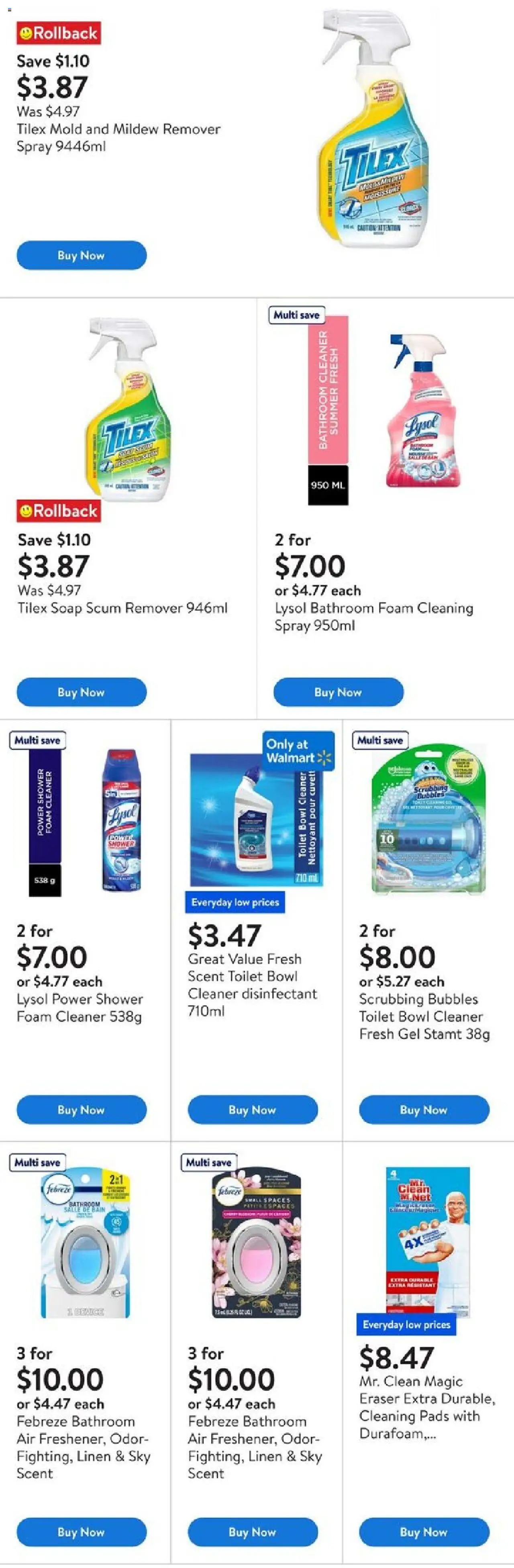 Walmart flyer valid from 25.09.2025 | Page: 4 | Products: Soap, Shower