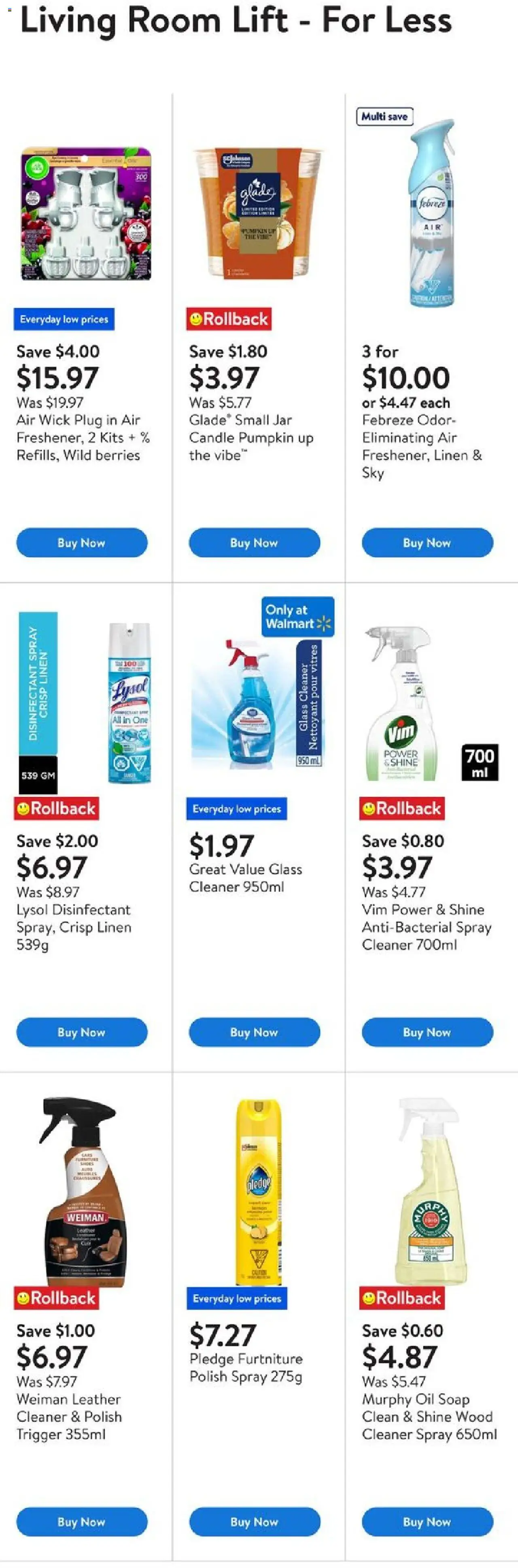 Walmart flyer valid from 25.09.2025 | Page: 6 | Products: Soap, Oil, Pumpkin
