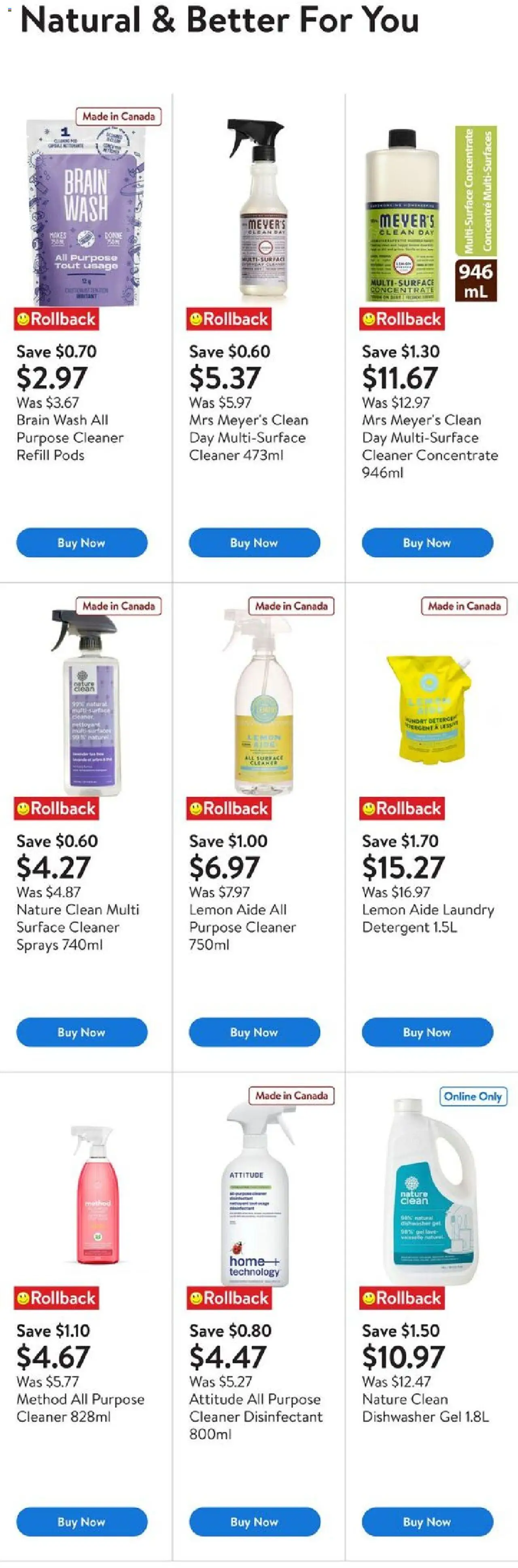 Walmart flyer valid from 25.09.2025 | Page: 7 | Products: Dishwasher, Detergent