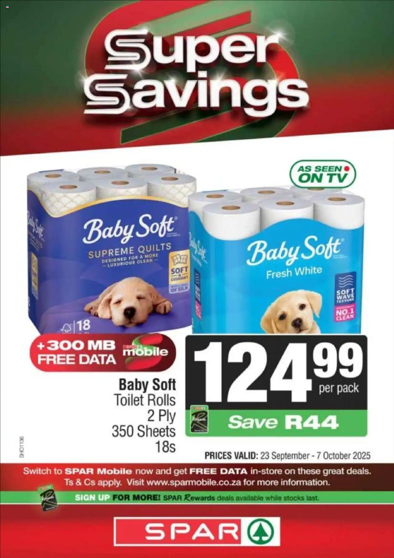 New Spar catalogue – valid from 23.09.2025 | Page: 5 | Products: Data, TV, Toilet, Switch