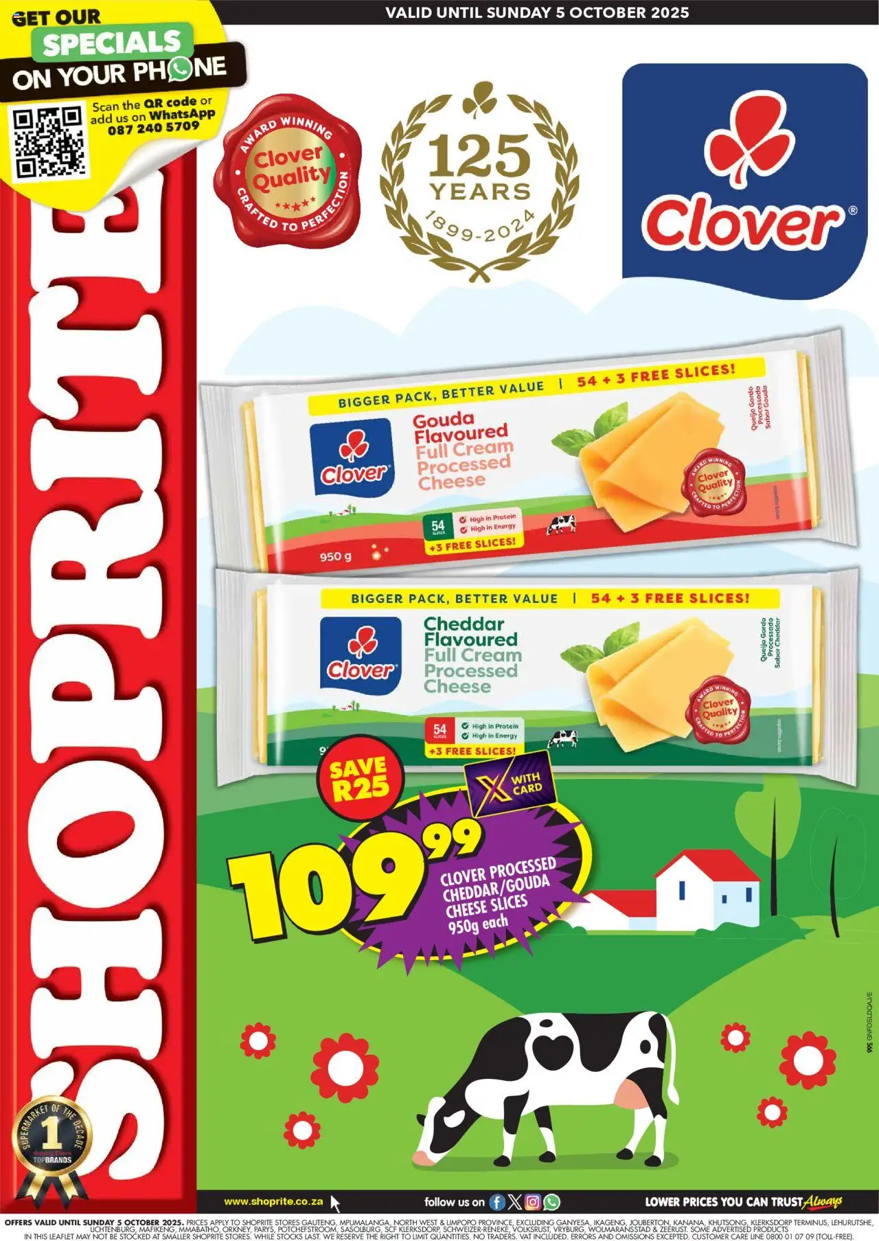 Shoprite Gauteng – Clover Savings (25/09/2025 – 05/10/2025) → Online Catalogue