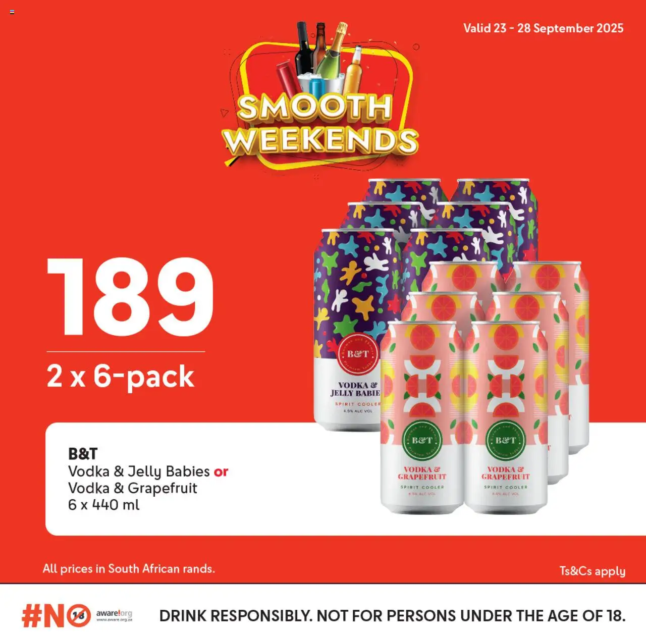 New Makro catalogue – valid from 23.09.2025 | Page: 13 | Products: Cooler, Vodka, Grapefruit