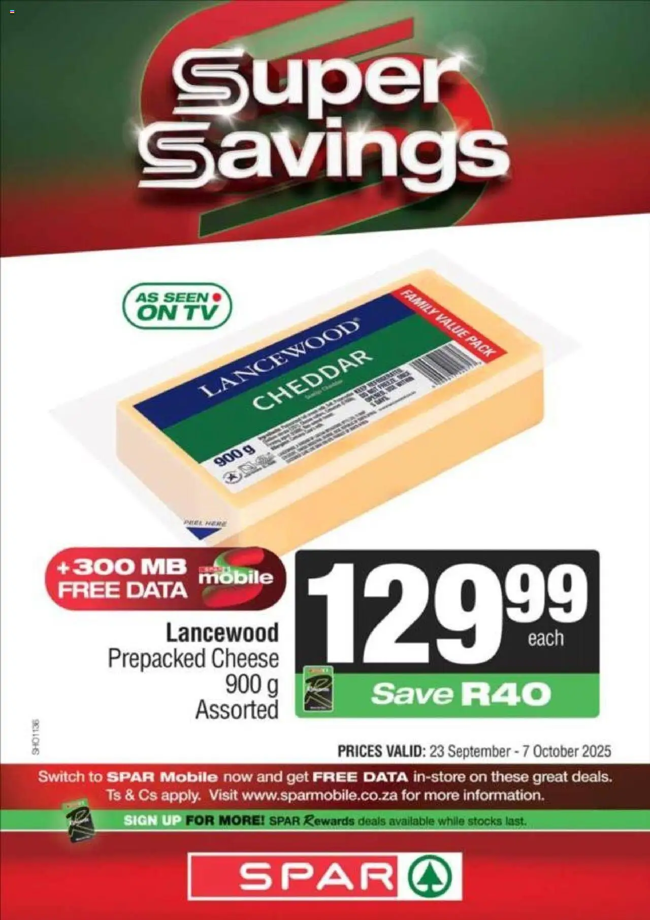 New Spar catalogue – valid from 23.09.2025 | Page: 13 | Products: Data, TV, Cheese, Switch