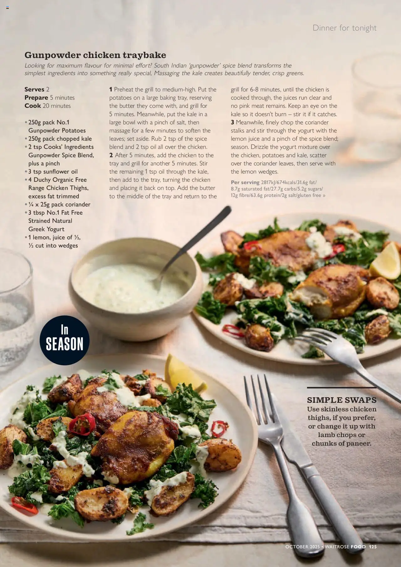  | Page: 125 | Products: Lemon juice, Chicken, Butter, Potatoes