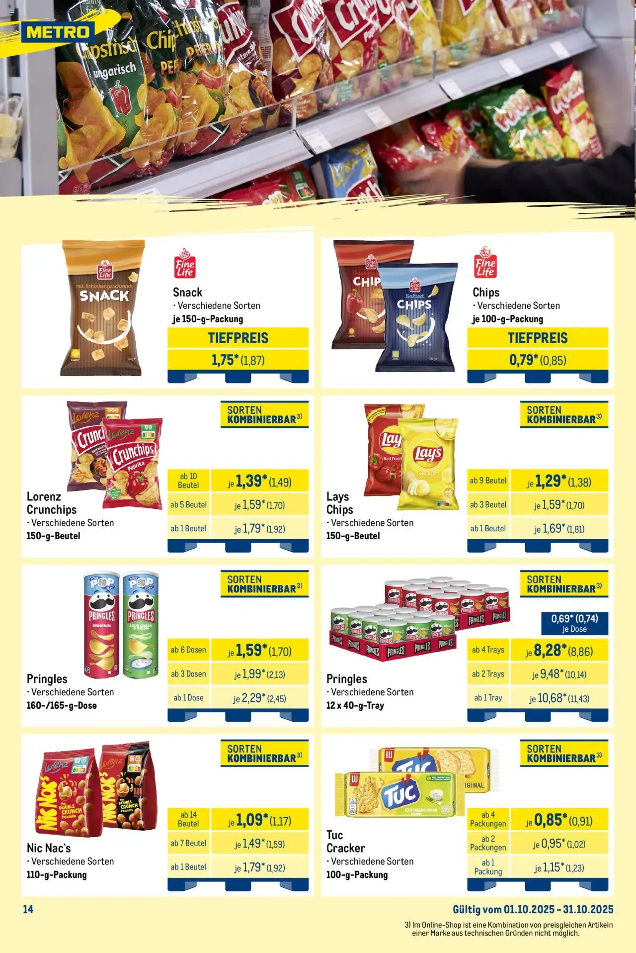 Metro Wochen-Angebote Händler – gültig ab 29.09.2025 | Seite: 18 | Produkte: Paprika, Pringles, Chips