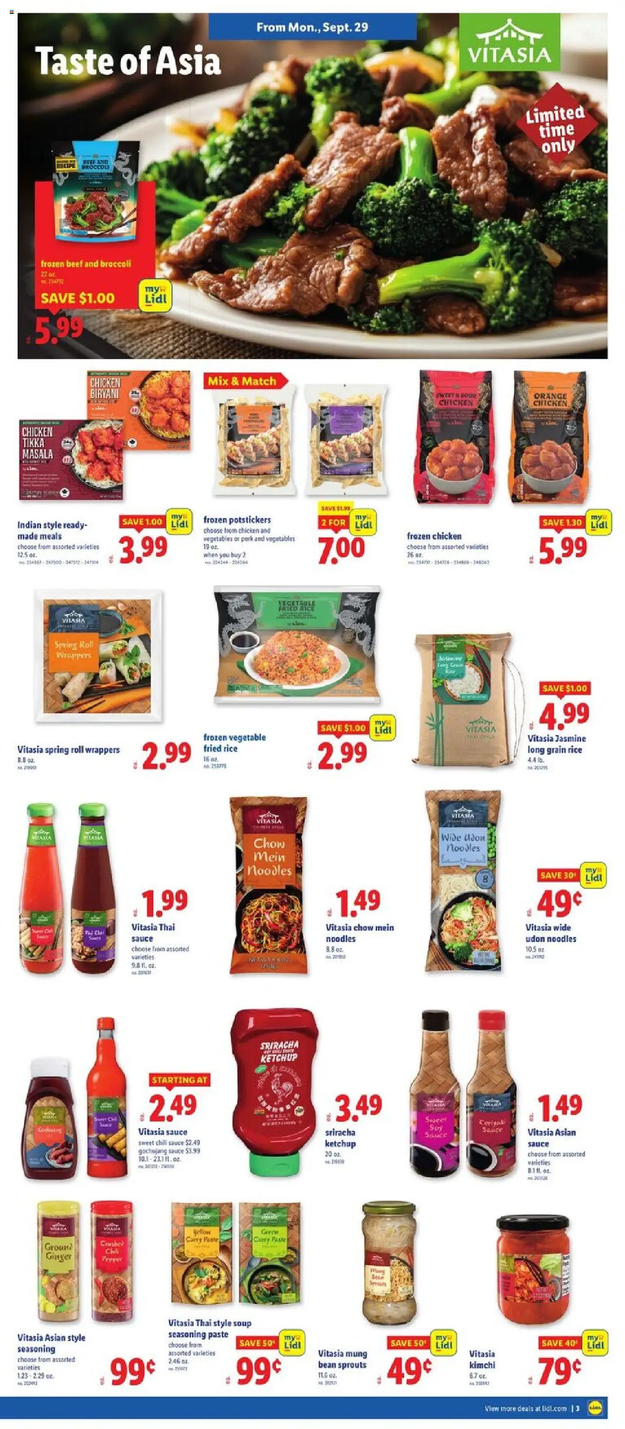 Lidl Weekly Ad - DC - valid from 24.09.2025 | Page: 5 | Products: Pork, Rice, Noodles, Ketchup