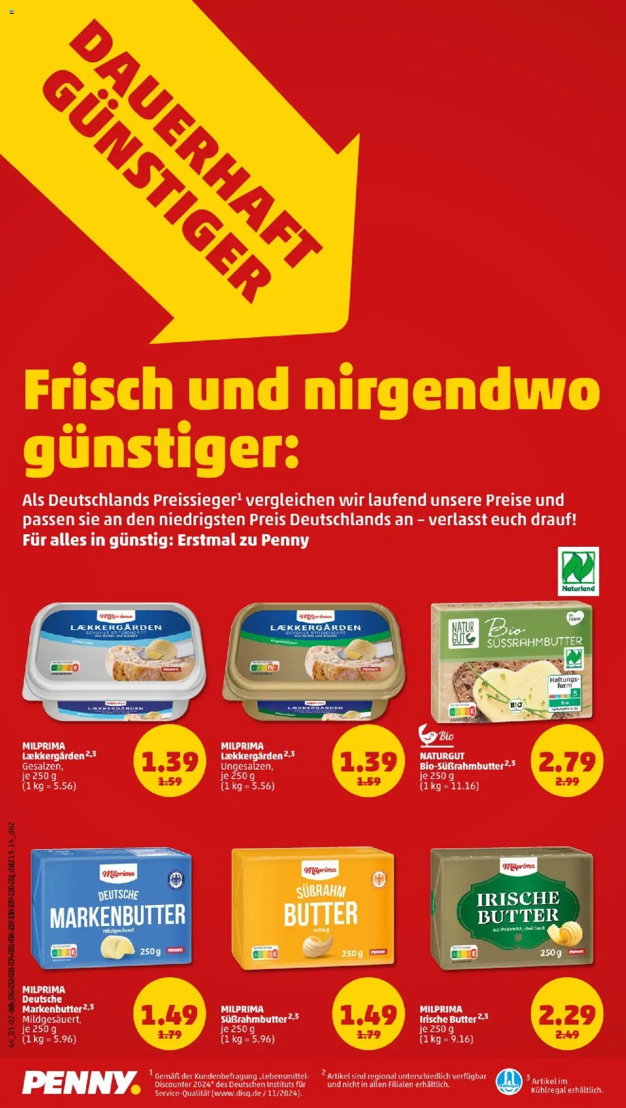 Penny - Berlin – gültig ab 29.09.2025 | Seite: 2 | Produkte: Butter