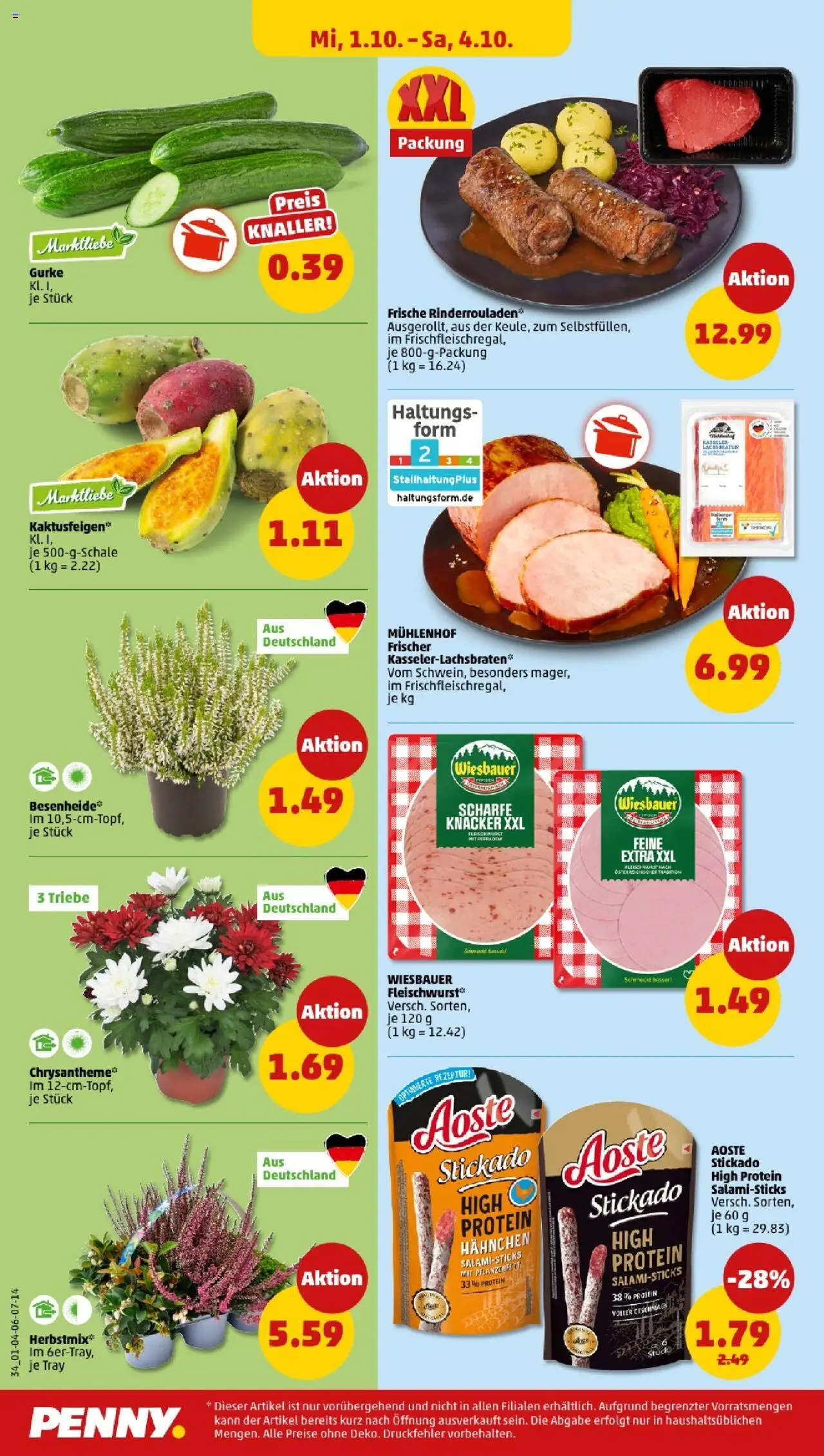 Penny - Berlin – gültig ab 29.09.2025 | Seite: 36 | Produkte: Rinderrouladen, Hahnchen