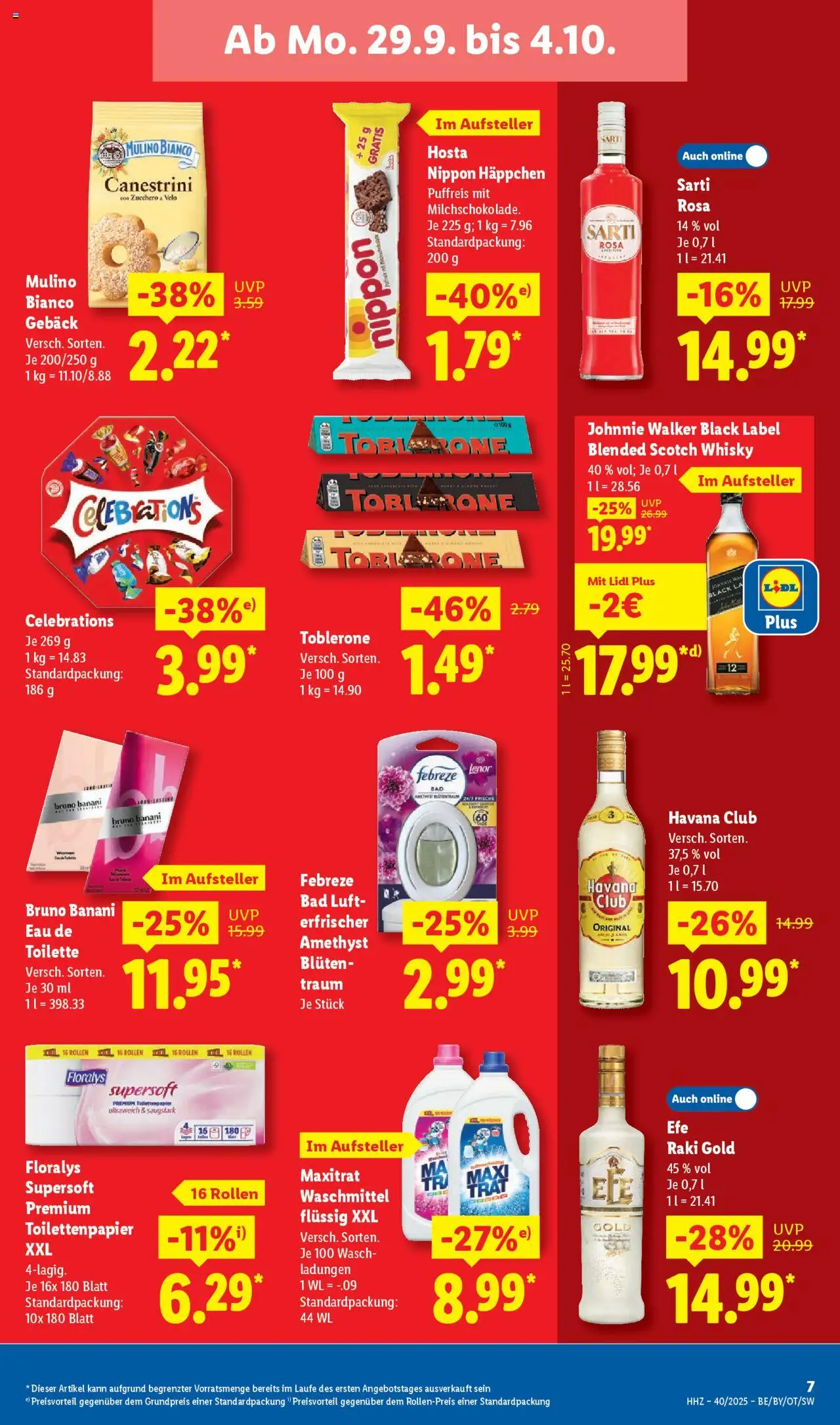 Lidl Prospekt Zossen – gültig ab 29.09.2025 | Seite: 17 | Produkte: Havana club, Bad, Waschmittel, Toilettenpapier