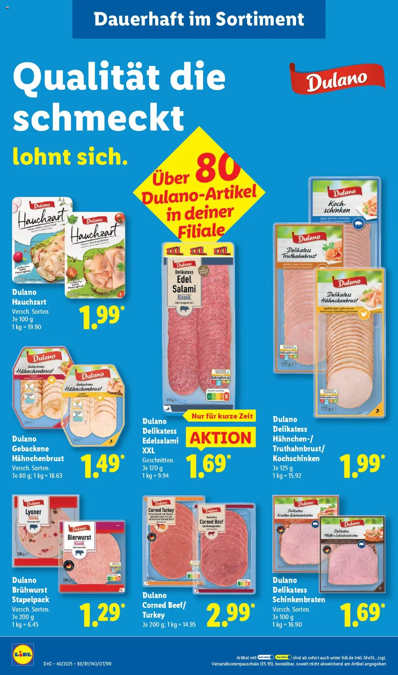 Lidl Prospekt Zossen – gültig ab 29.09.2025 | Seite: 18 | Produkte: Paprika, Salami, Schinken, Hahnchenbrust