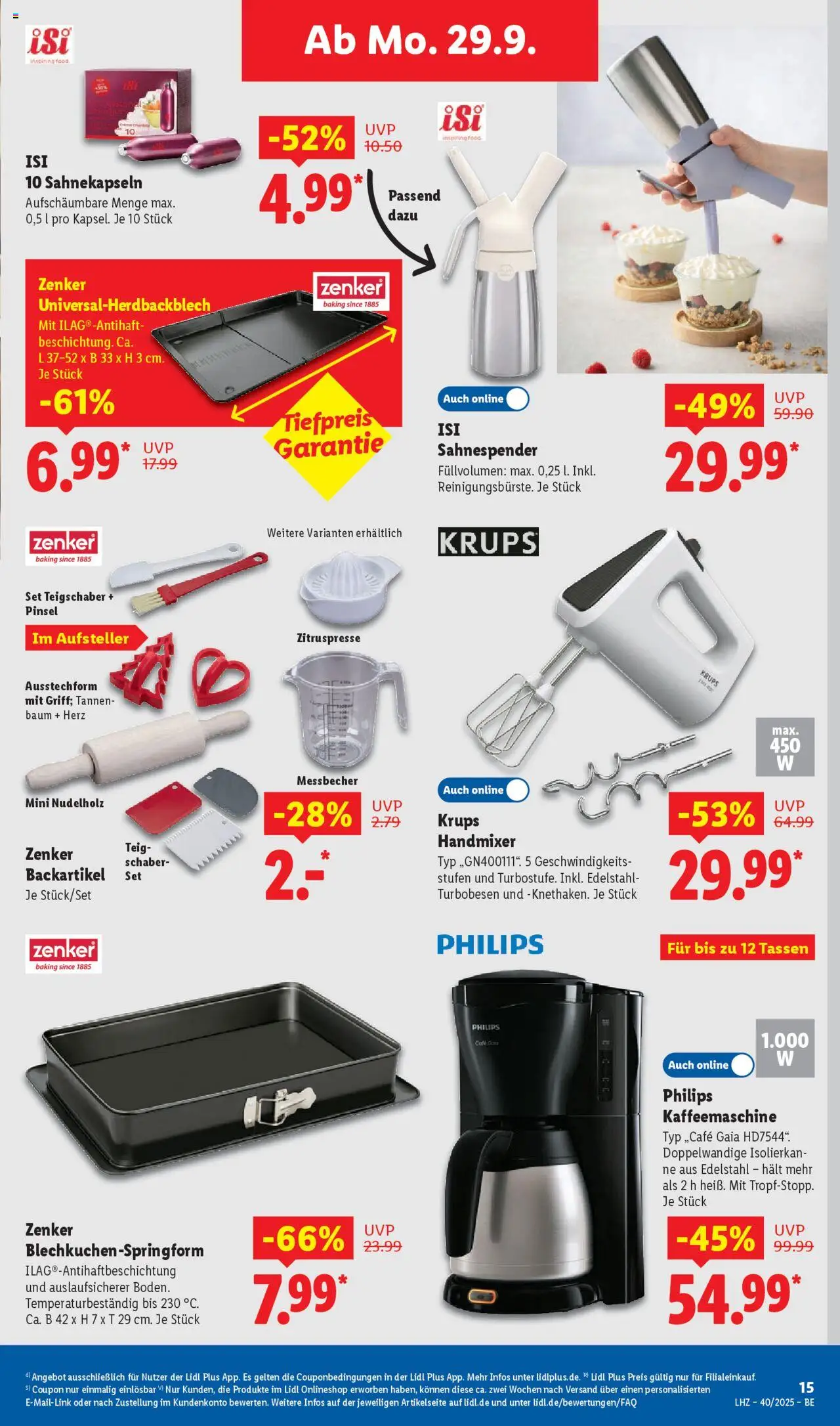 Lidl Prospekt Zossen – gültig ab 29.09.2025 | Seite: 27 | Produkte: Philips, Krups, Pinsel, Handmixer