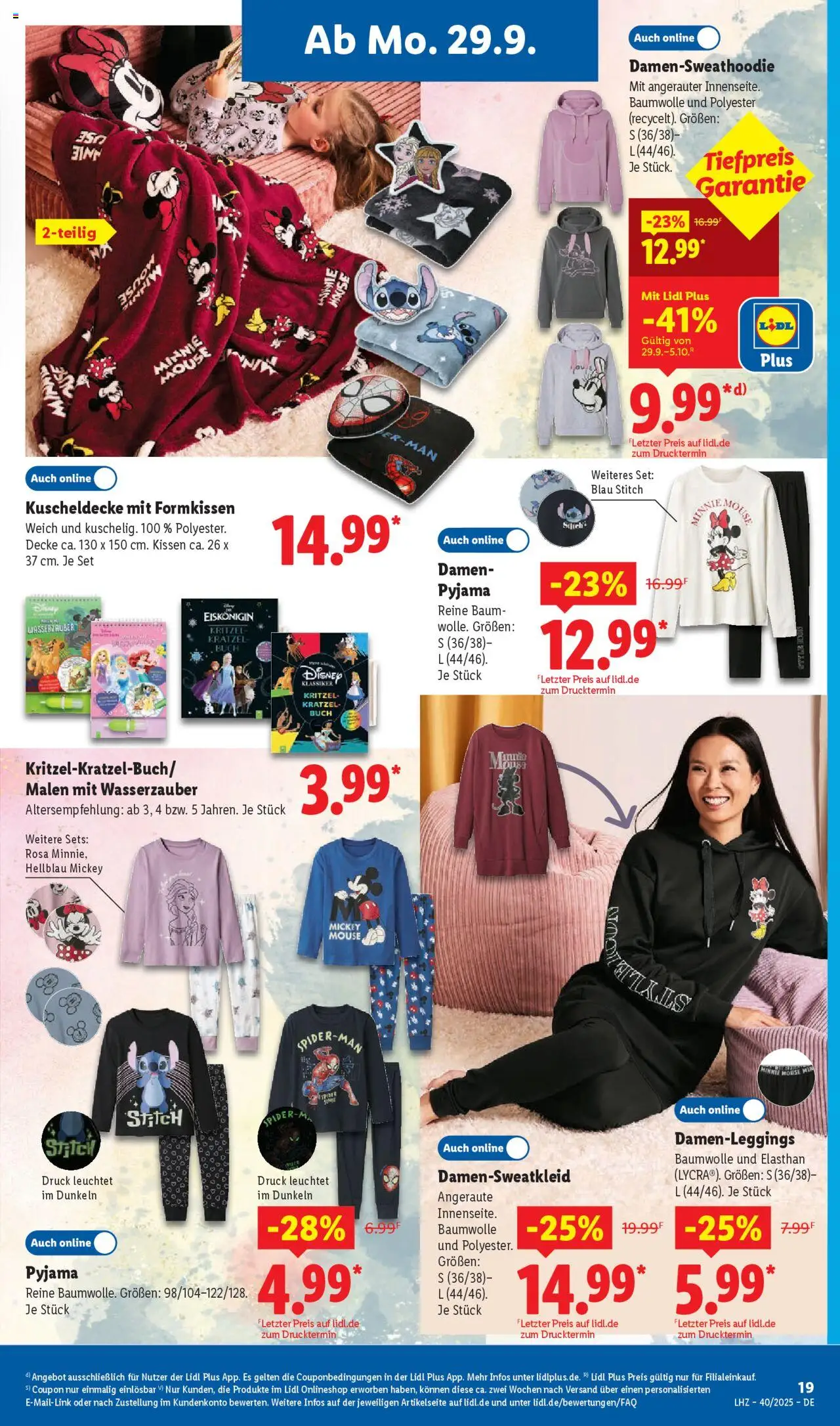 Lidl Prospekt Zossen – gültig ab 29.09.2025 | Seite: 31 | Produkte: Kissen, Decke, Pyjama