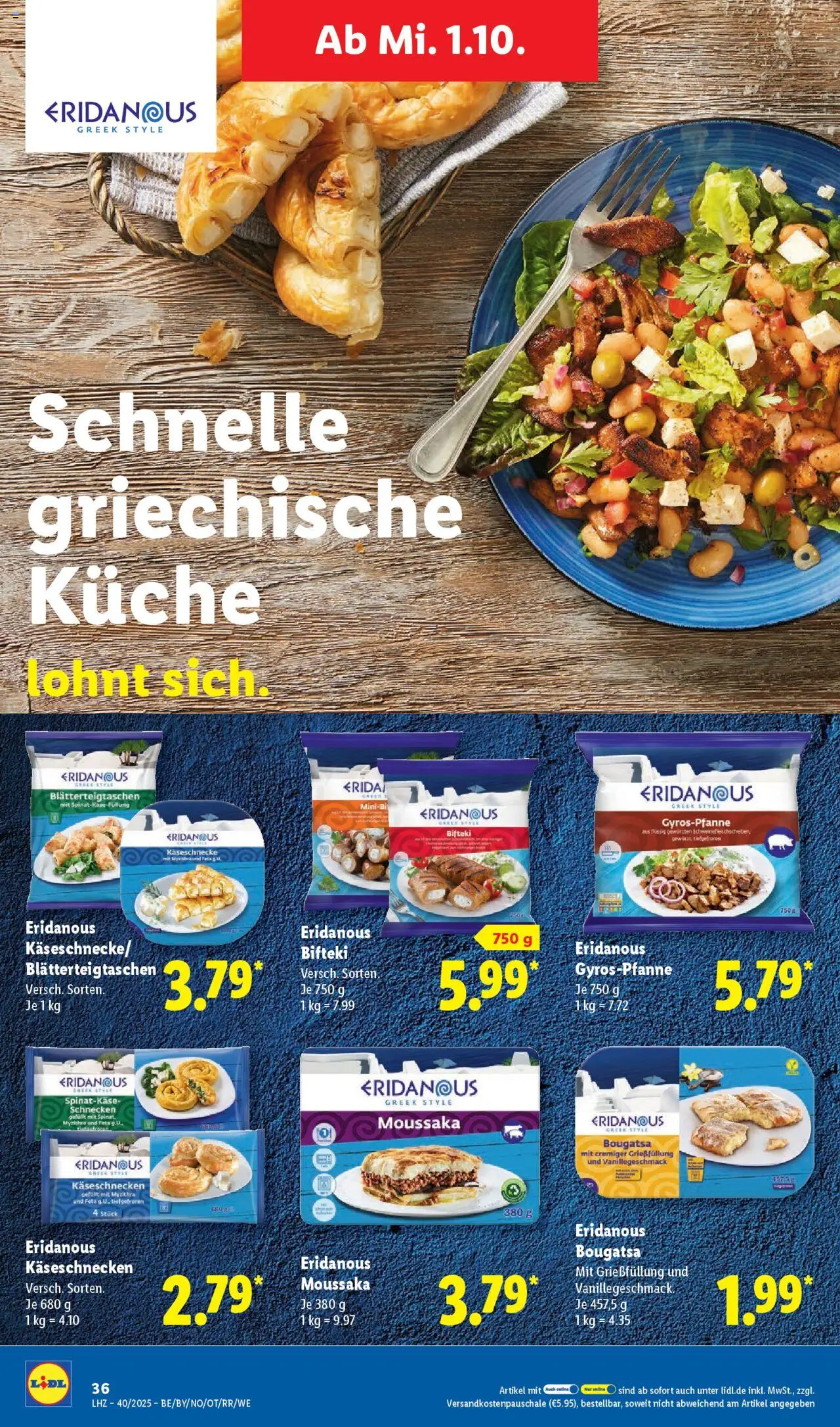 Lidl Prospekt Zossen – gültig ab 29.09.2025 | Seite: 52 | Produkte: Feta, Küche
