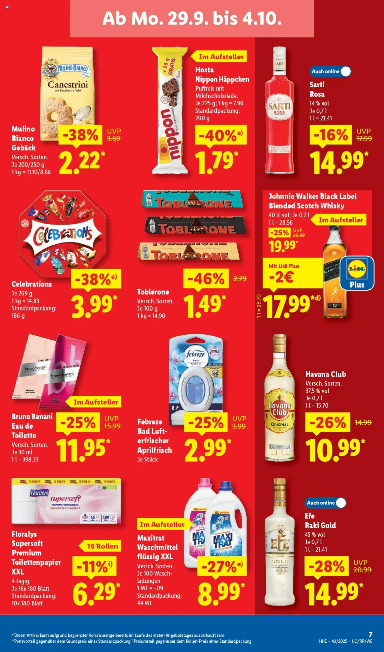Lidl Prospekt Bestwig – gültig ab 29.09.2025 | Seite: 17 | Produkte: Whisky, Bad, Waschmittel, Johnnie walker