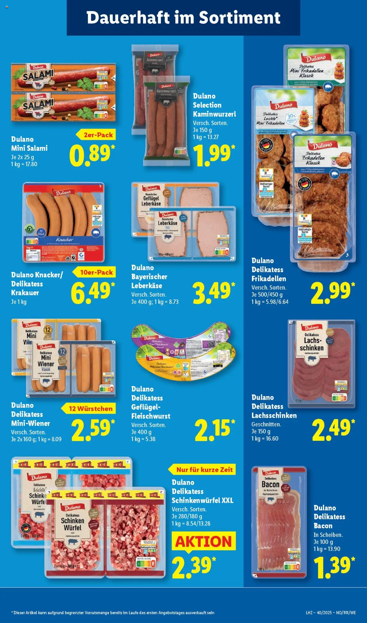 Lidl Prospekt Bestwig – gültig ab 29.09.2025 | Seite: 19 | Produkte: Lachs, Salami, Schinken, Leberkase