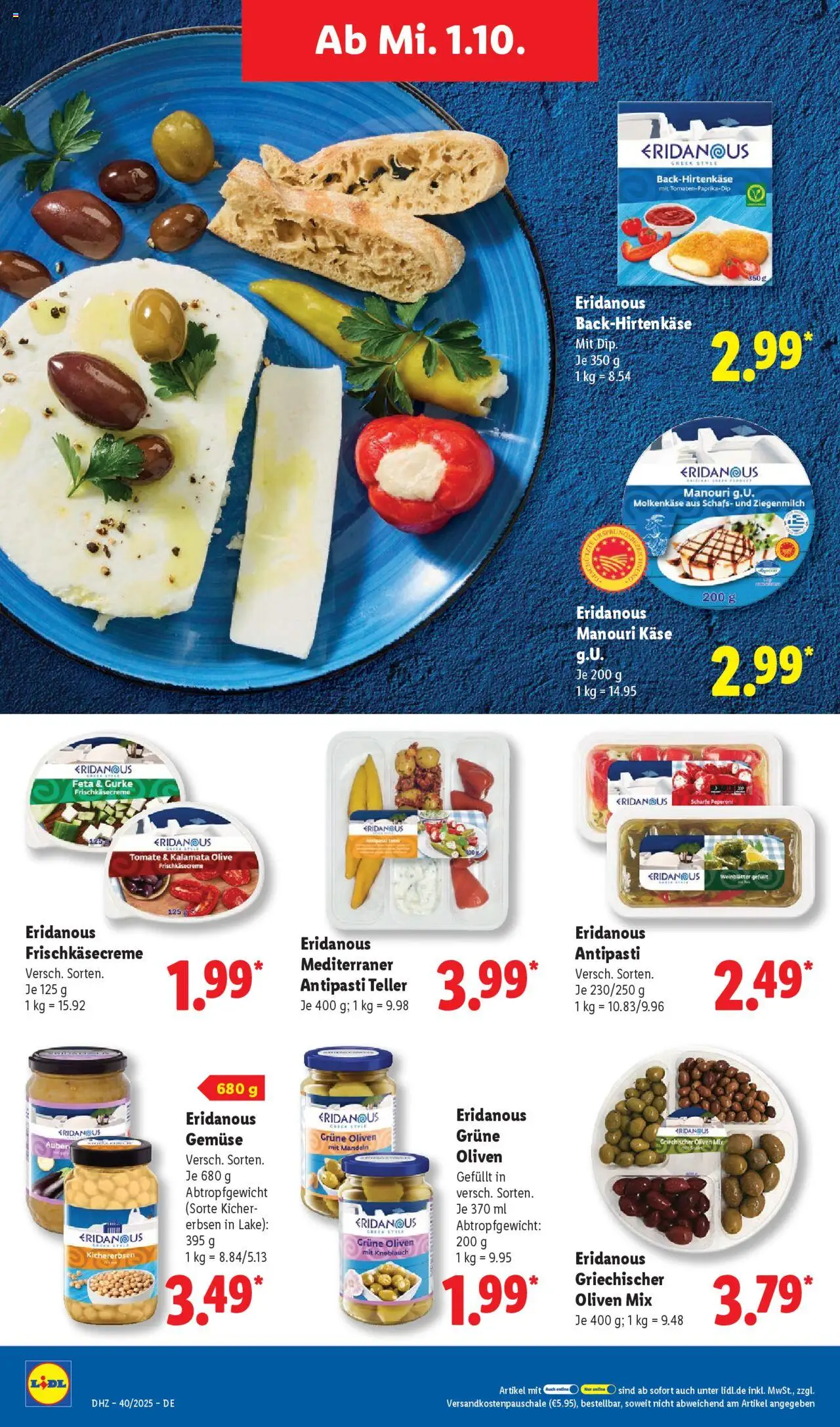 Lidl Prospekt Gundelsheim – gültig ab 29.09.2025 | Seite: 56 | Produkte: Käse, Mandeln, Gemüse, Knoblauch