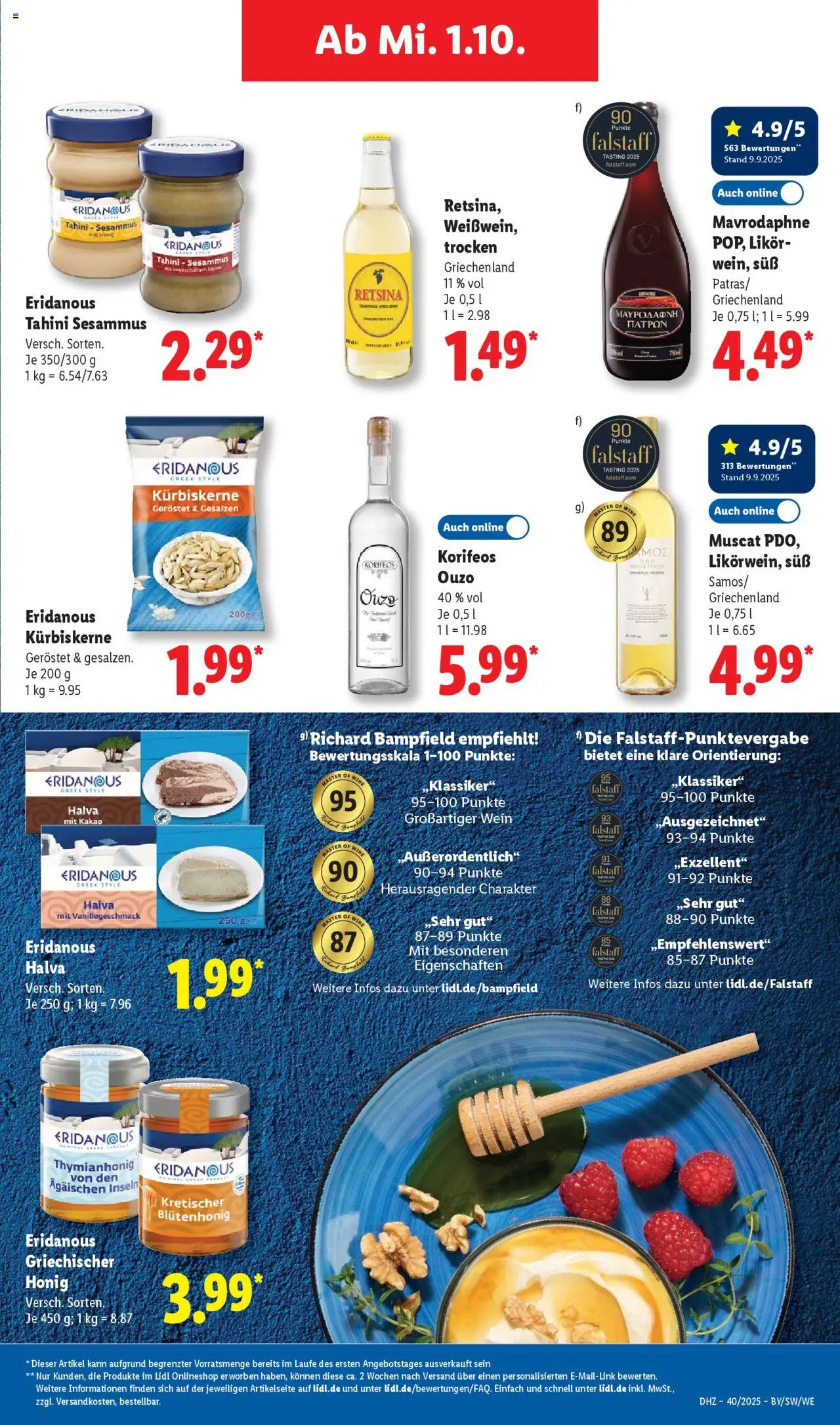 Lidl Prospekt Gundelsheim – gültig ab 29.09.2025 | Seite: 57 | Produkte: Ouzo, Likör, Wein