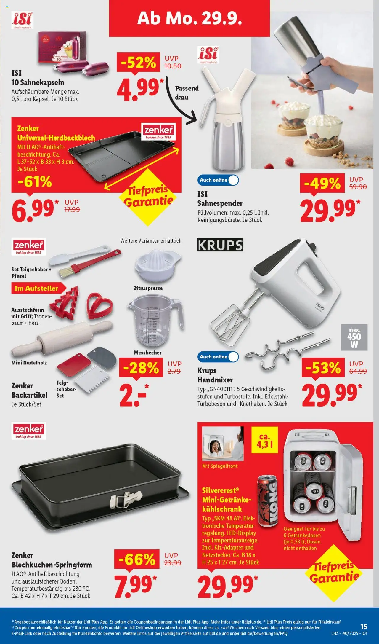 Lidl Prospekt Grimma – gültig ab 29.09.2025 | Seite: 27 | Produkte: Krups, Kühlschrank, Pinsel, Handmixer