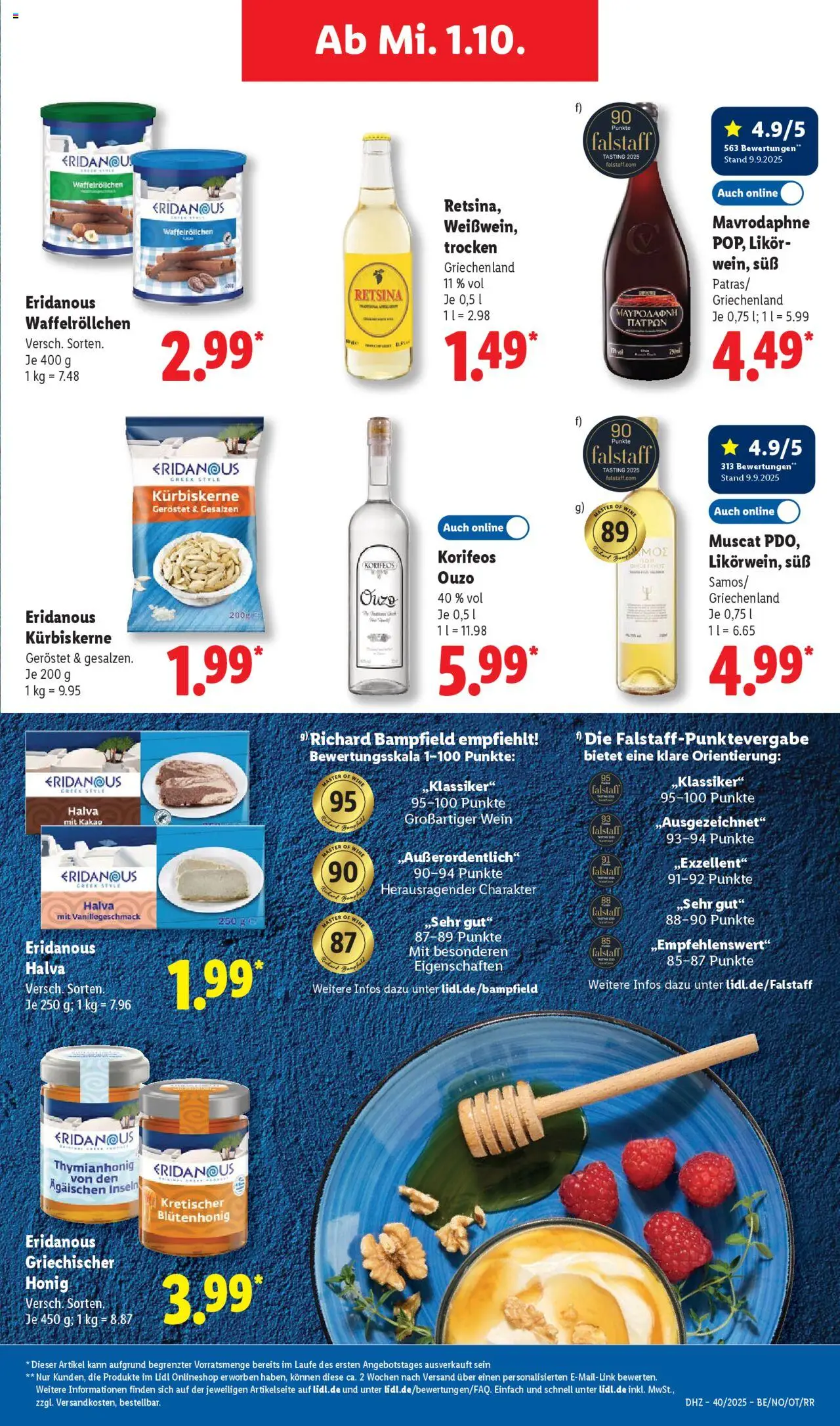 Lidl Prospekt Grimma – gültig ab 29.09.2025 | Seite: 57 | Produkte: Ouzo, Likör, Wein