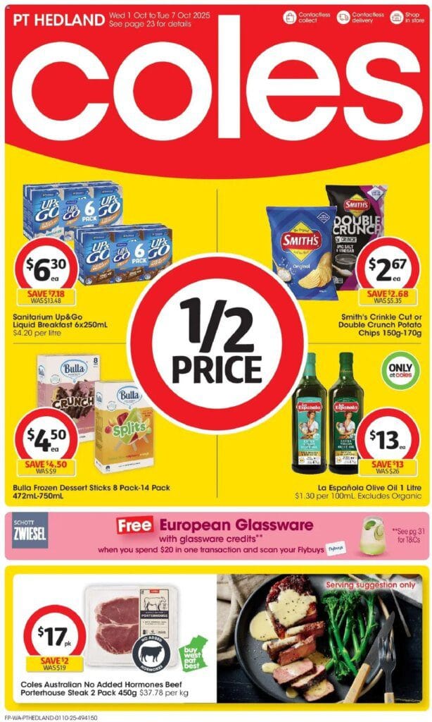 Coles catalogue this week Wednesday 01 October
