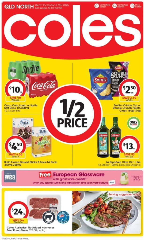 Coles catalogue next week Wednesday 01 October