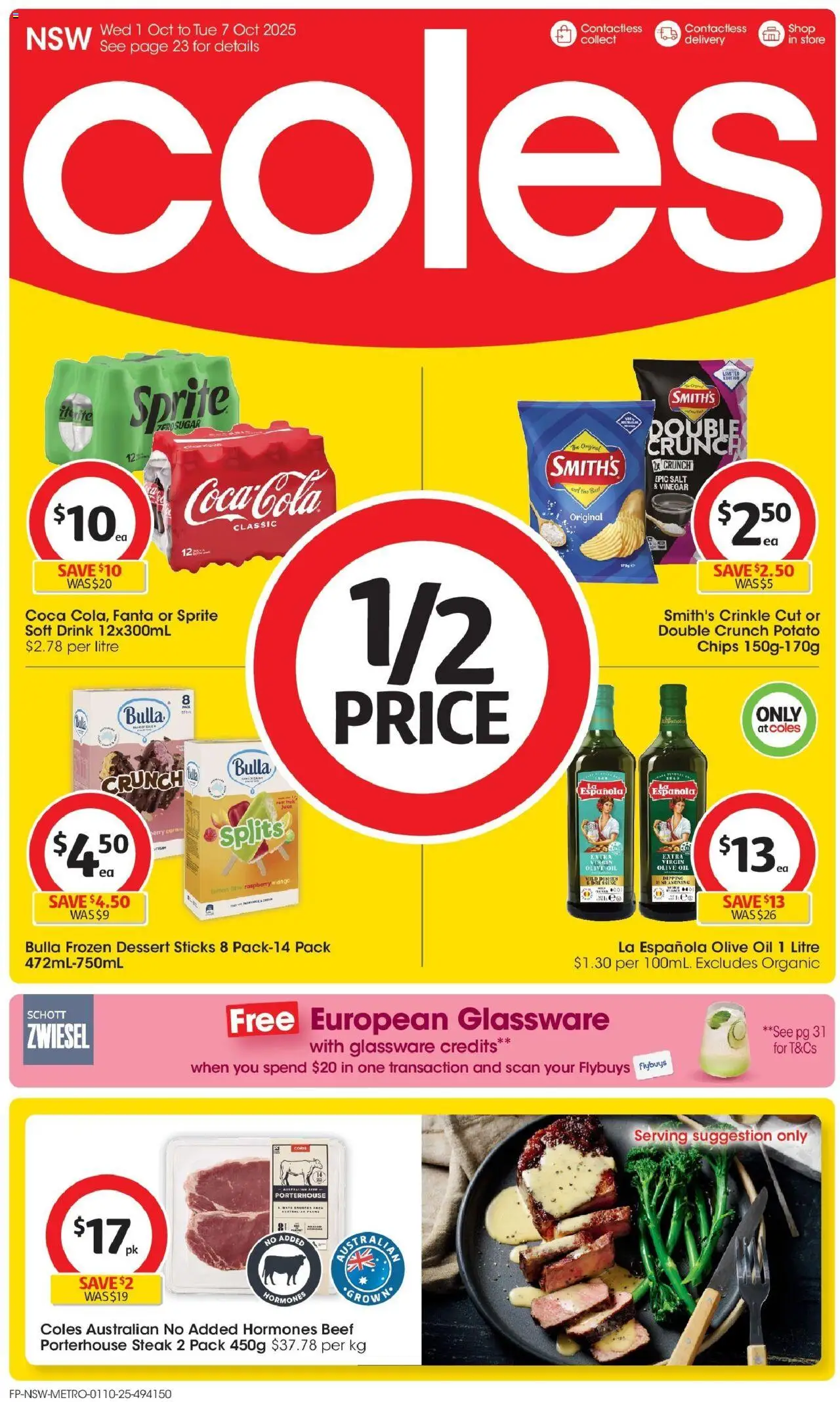 Coles supermarket specials Wednesday 01 October