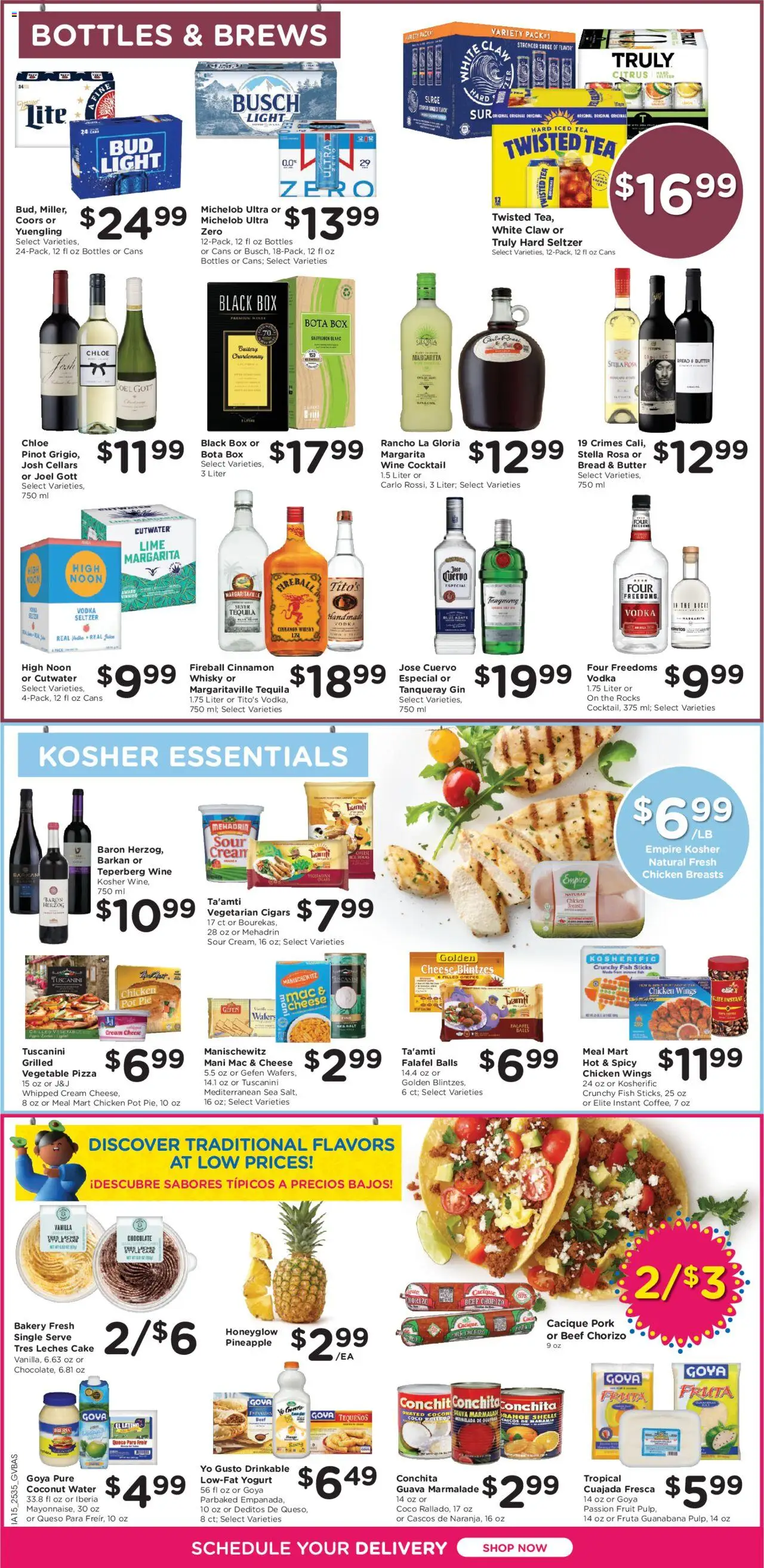 Kroger Ad - valid from 01.10.2025 | Page: 10 | Products: Battery, Yogurt, Juice, Cream