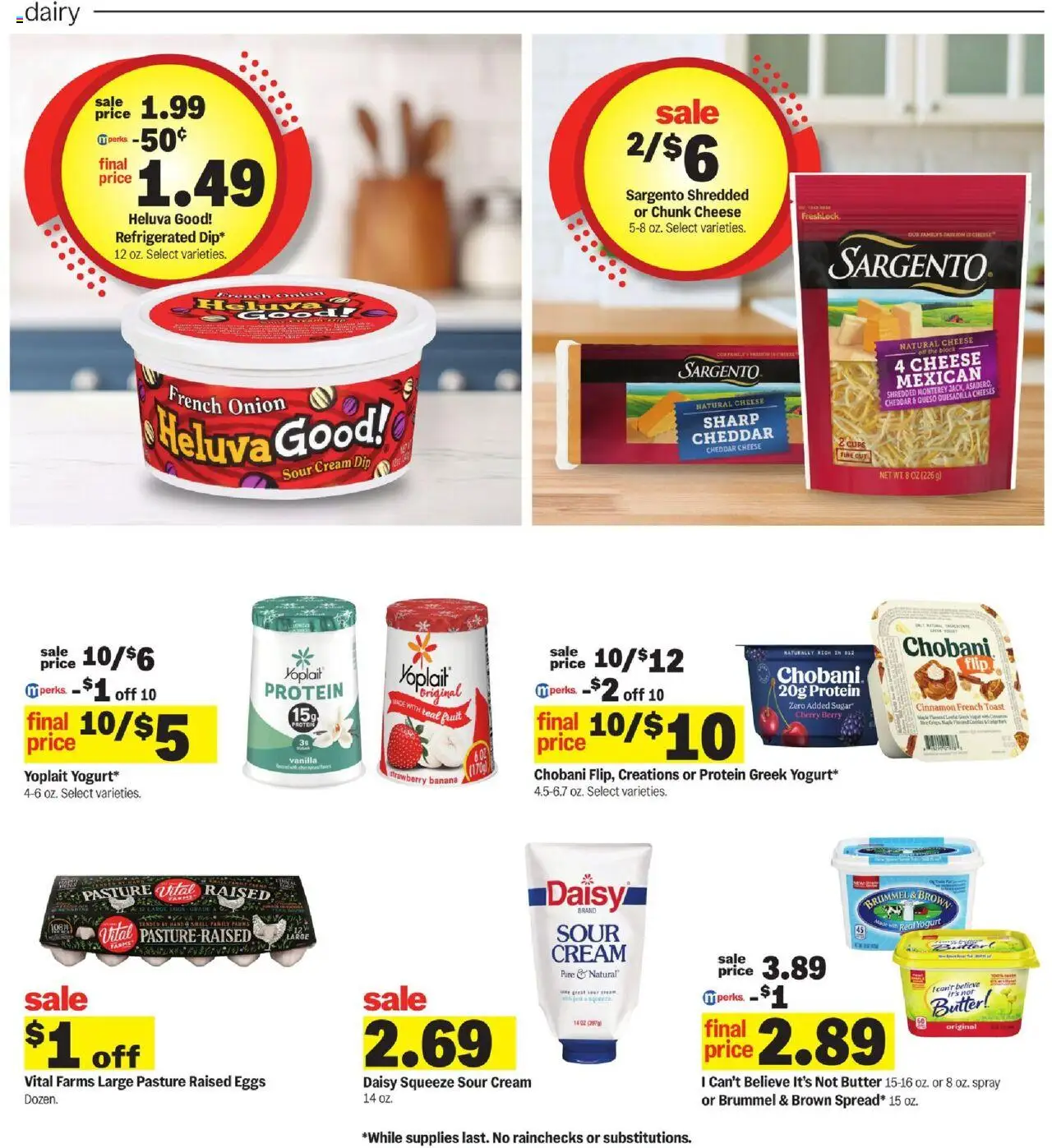 Meijer Weekly Ad - valid from 01.10.2025 | Page: 8 | Products: Butter, Eggs, Sour cream, Sugar