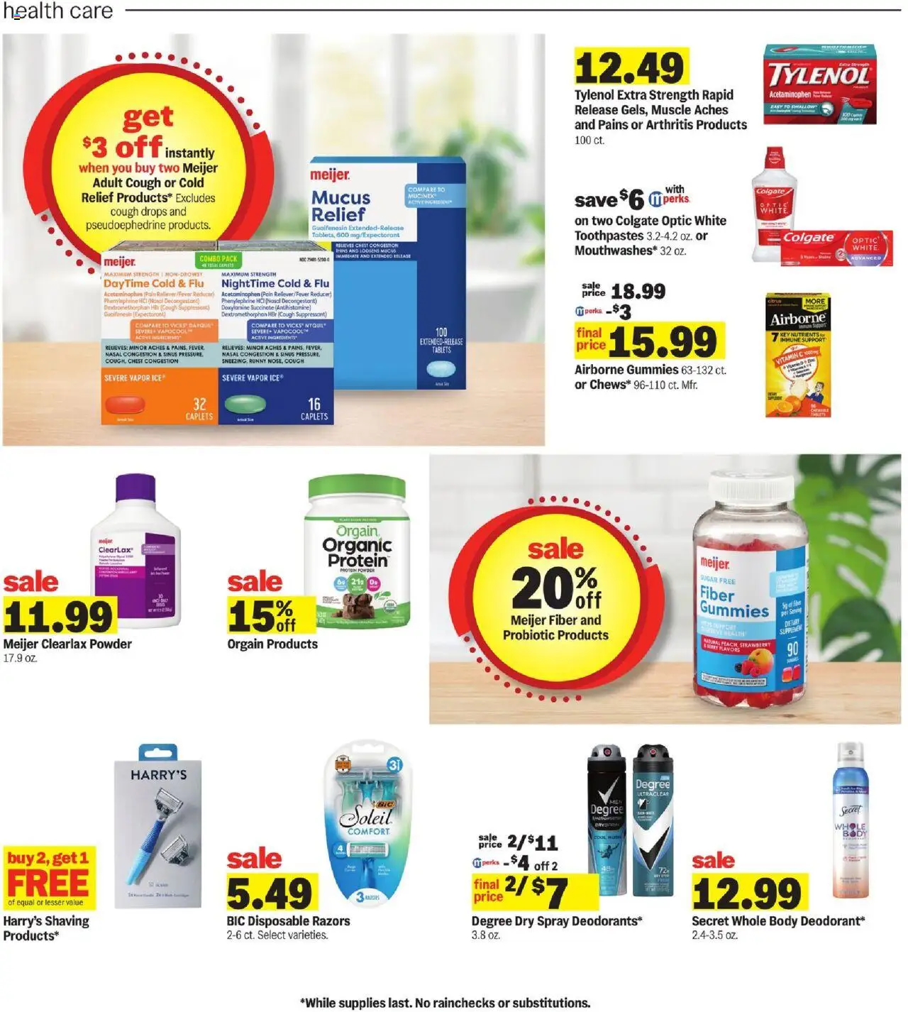 Meijer Weekly Ad - valid from 01.10.2025 | Page: 23 | Products: Vitamin, Protein Powder, Pen, Sugar