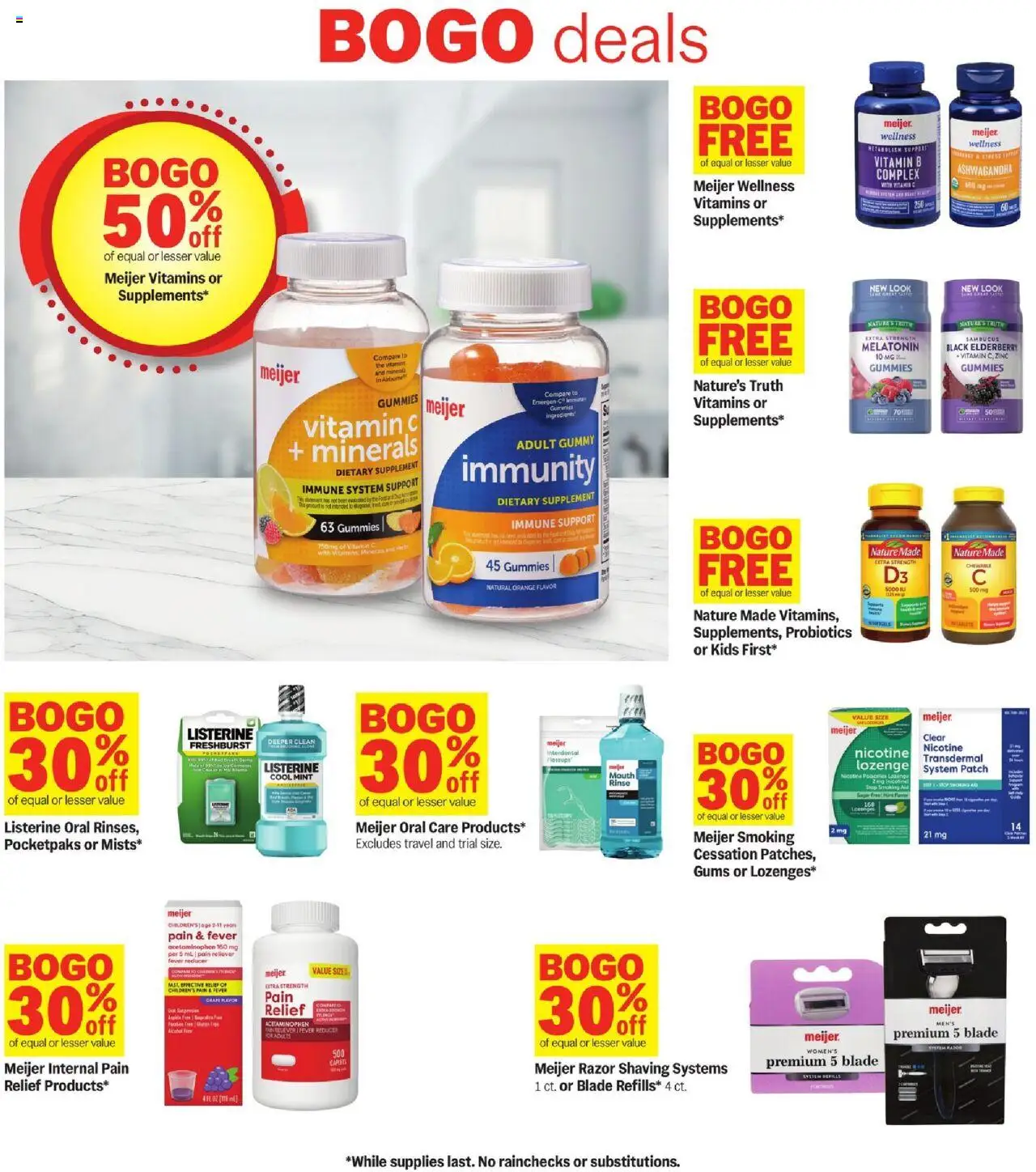 Meijer Weekly Ad - valid from 01.10.2025 | Page: 24 | Products: Probiotics, Zinc, Pan, Mouth Rinse