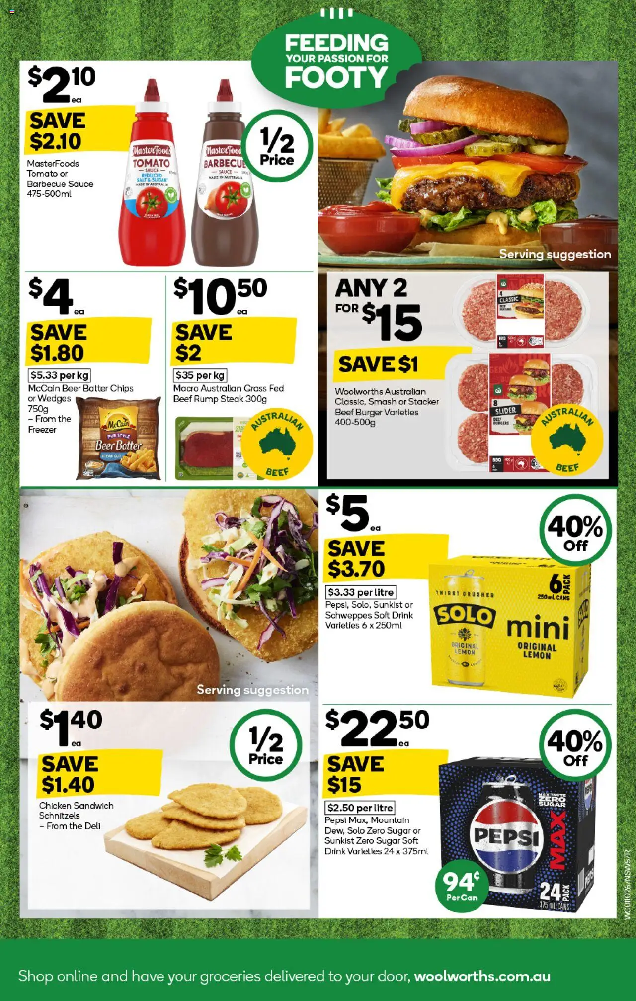 Woolworths catalogue - valid from 01.10.2025 | Page: 5 | Products: Beef, Steak, Lemon, Freezer