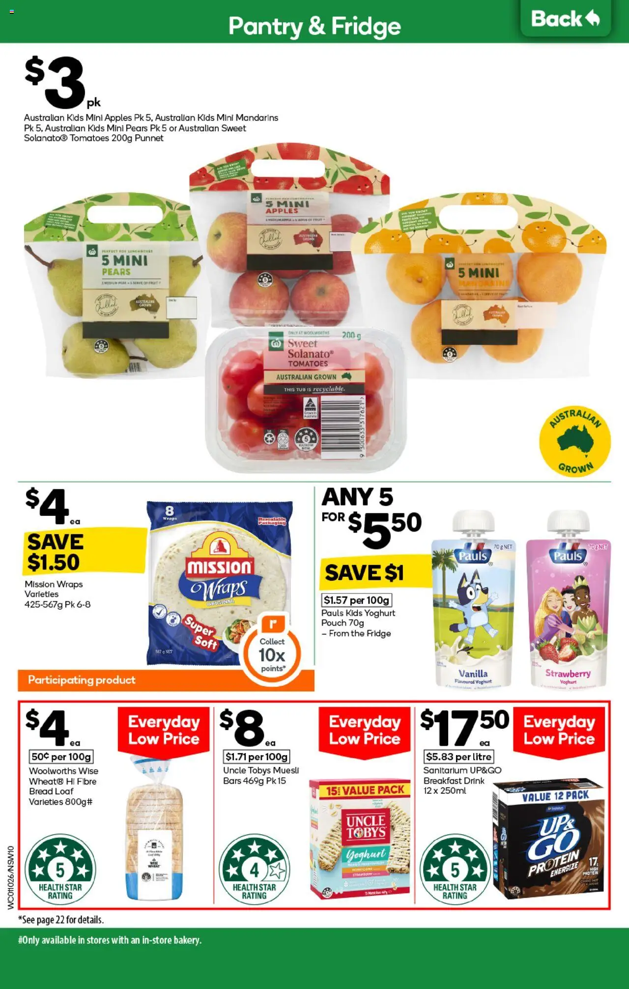 Woolworths catalogue - valid from 01.10.2025 | Page: 10 | Products: Yoghurt, Apples, Tomatoes, Mandarins