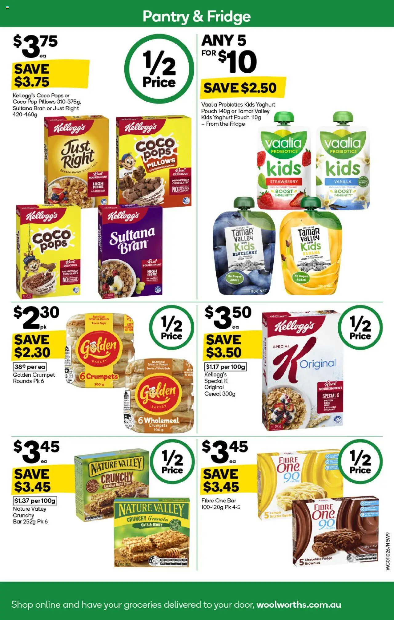 Woolworths catalogue - valid from 01.10.2025 | Page: 9 | Products: Crumpets, Chocolate, Fridge, Bakery