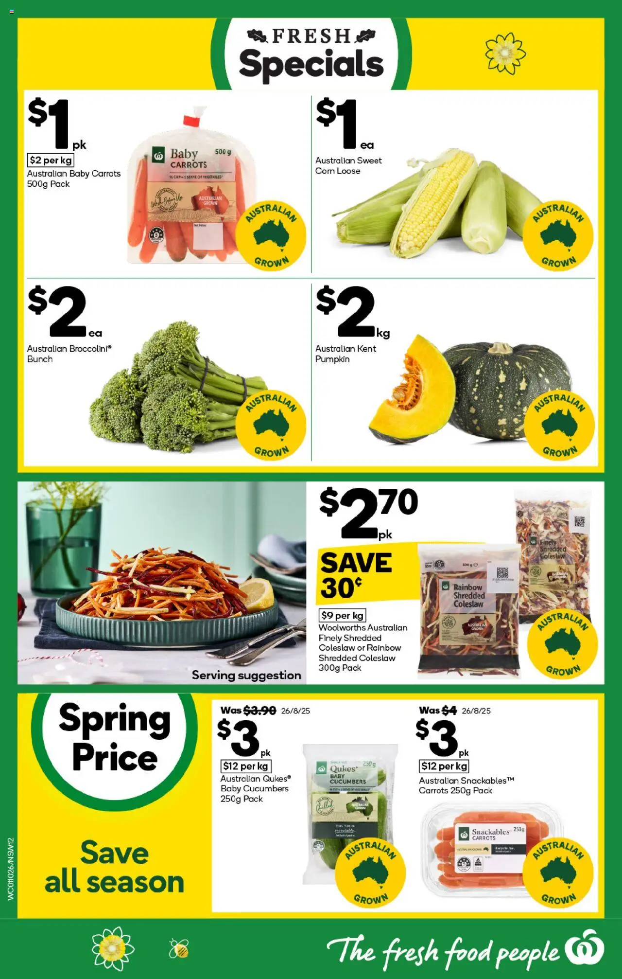 Woolworths catalogue - valid from 01.10.2025 | Page: 12 | Products: Carrots, Cucumbers, Vegetables, Pumpkin