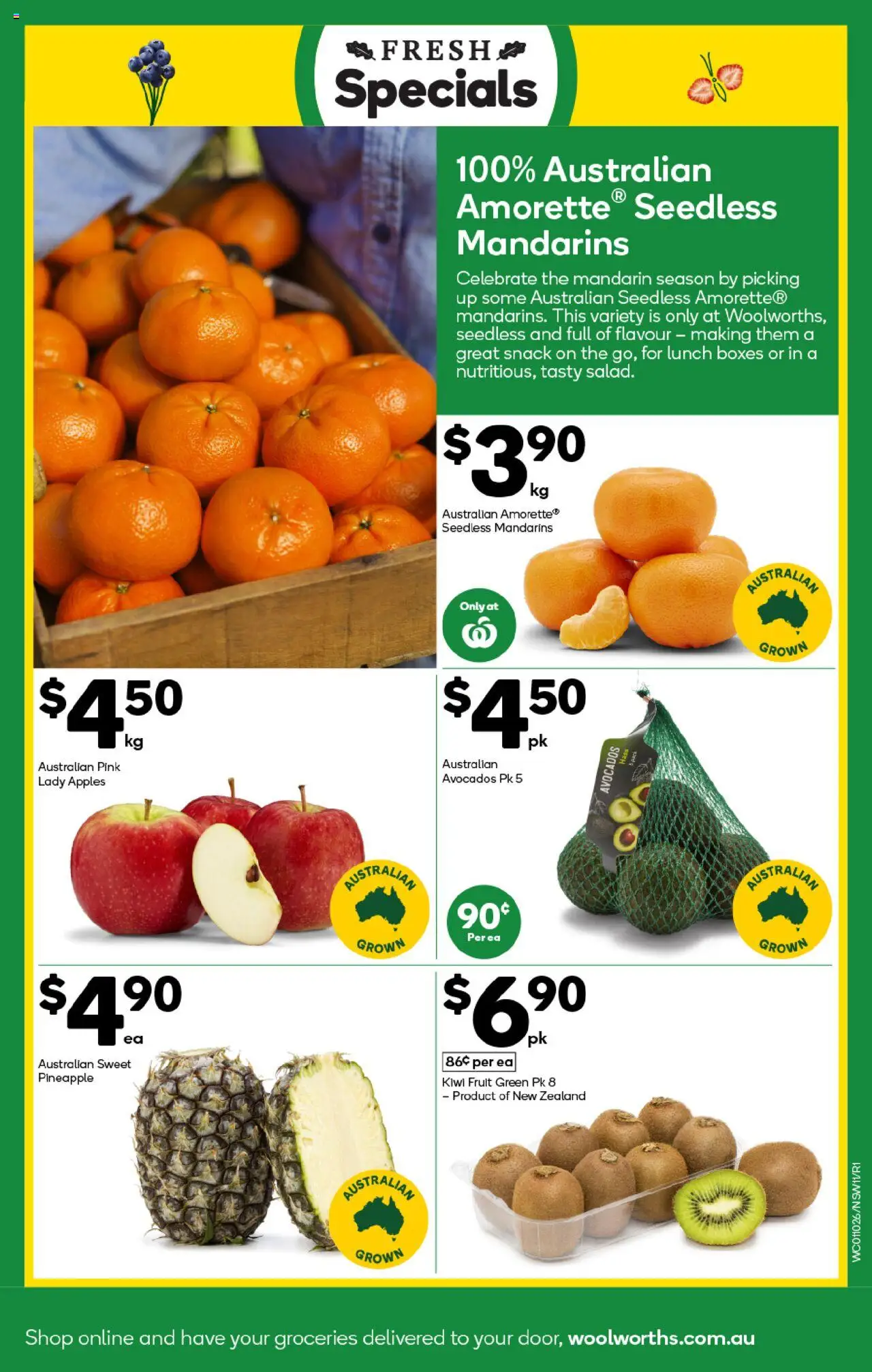 Woolworths catalogue - valid from 01.10.2025 | Page: 11 | Products: Apples, Pineapple, Mandarins