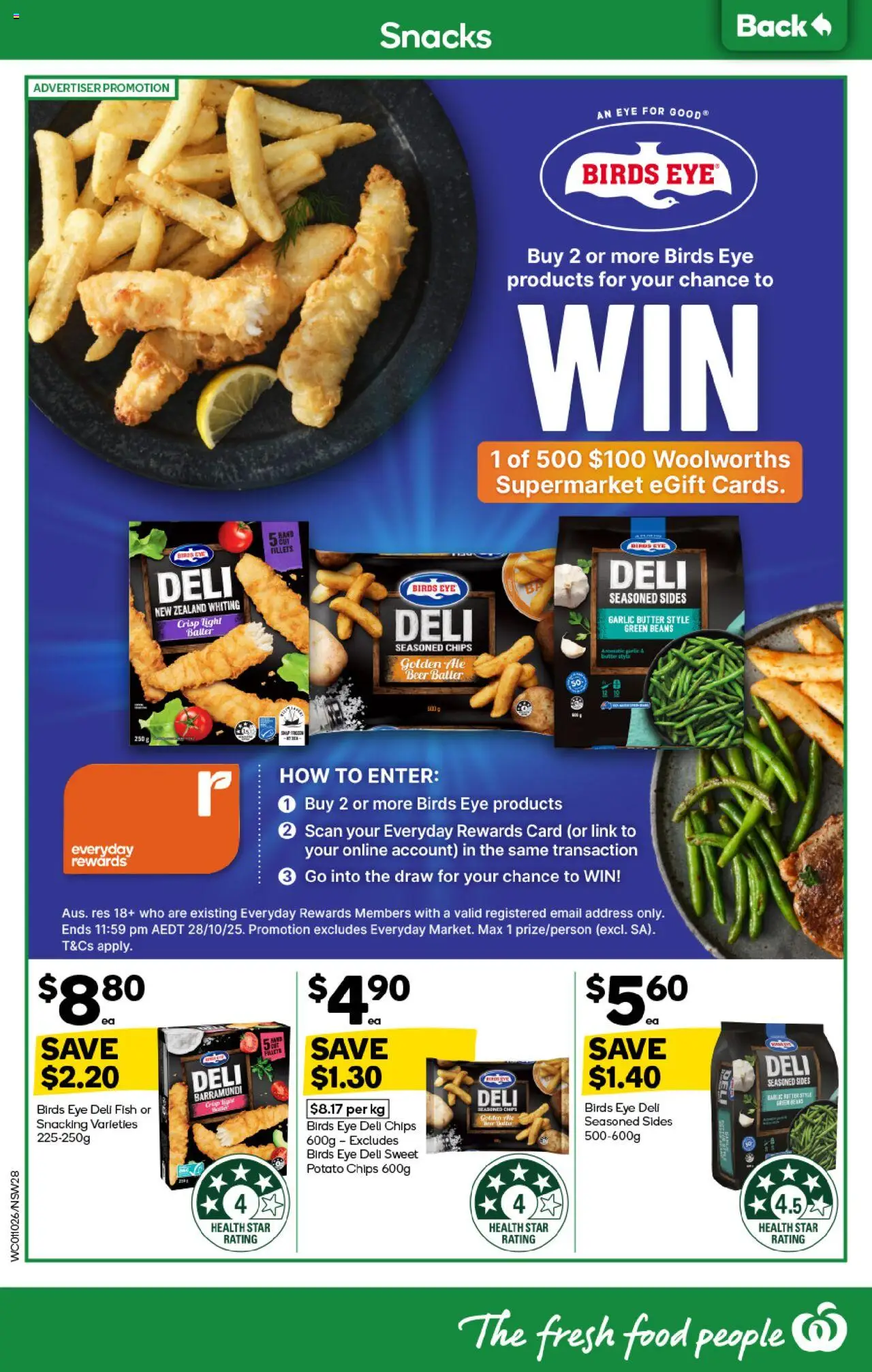 Woolworths catalogue - valid from 01.10.2025 | Page: 26 | Products: Beer, Fish, Chips, Garlic
