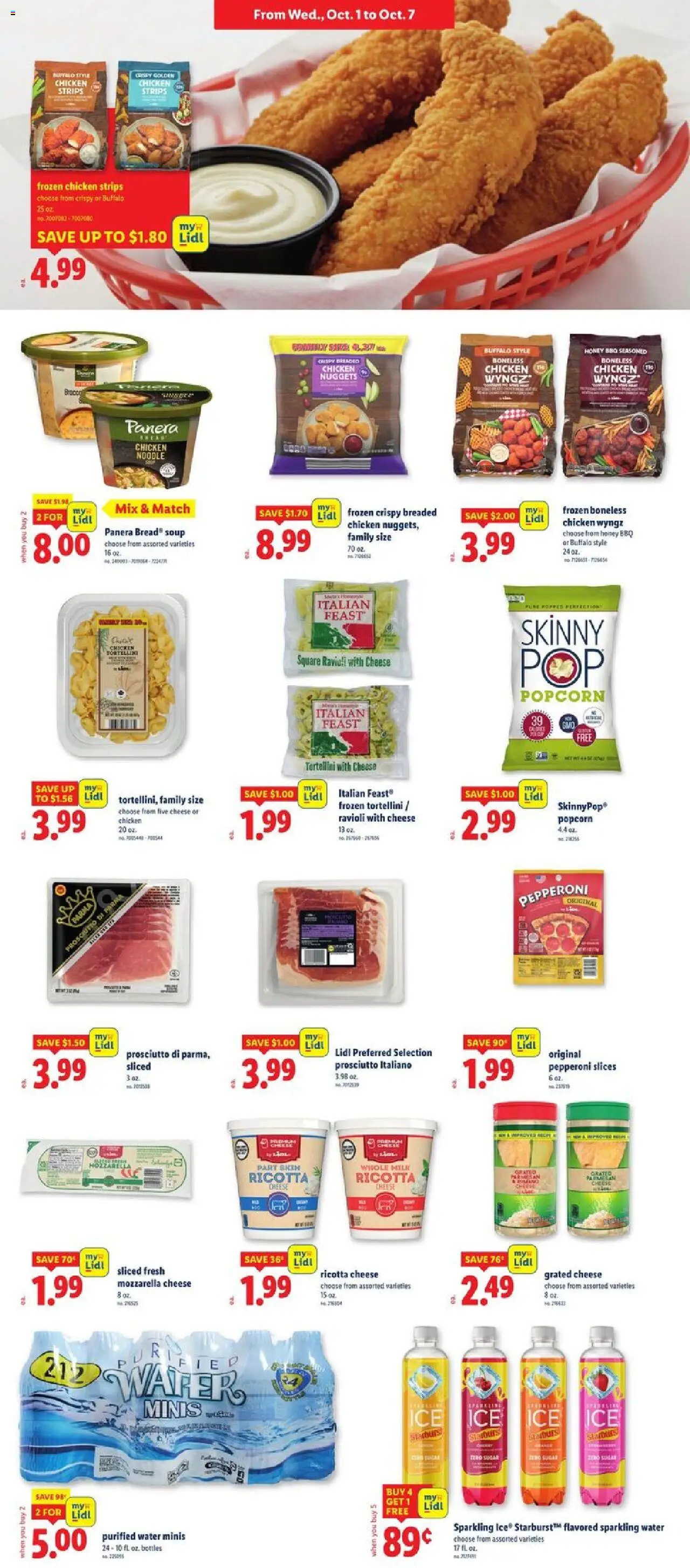 Lidl Weekly Ad - NY - valid from 01.10.2025 | Page: 3 | Products: Milk, Cheese, Water, Sugar