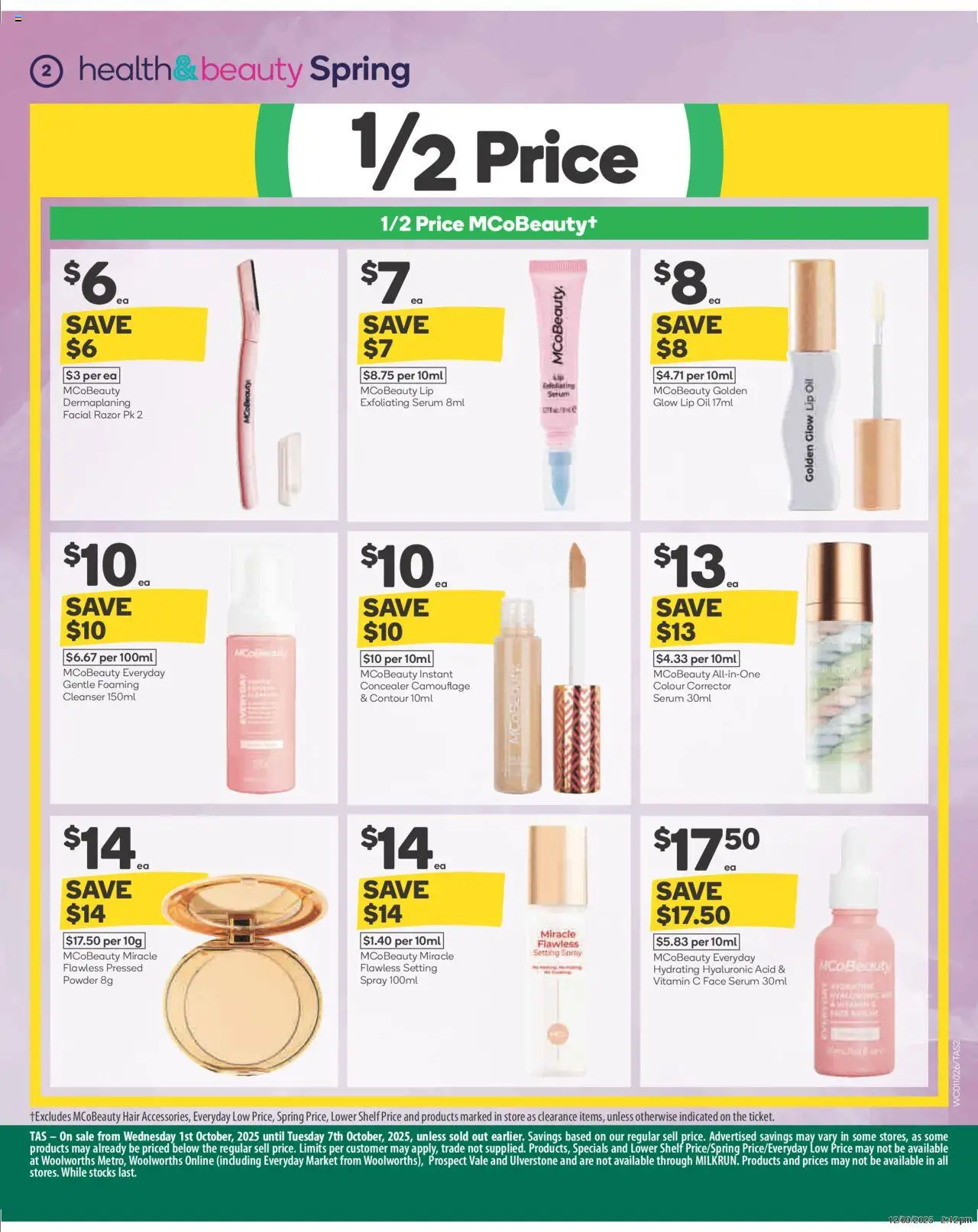 Woolworths catalogue - valid from 01.10.2025 | Page: 3 | Products: Powder, Oil, Setting spray, Vitamin