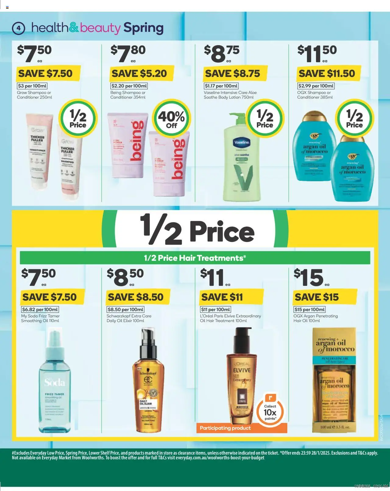 Woolworths catalogue - valid from 01.10.2025 | Page: 5 | Products: Shelf, Shampoo, Oil, Body lotion