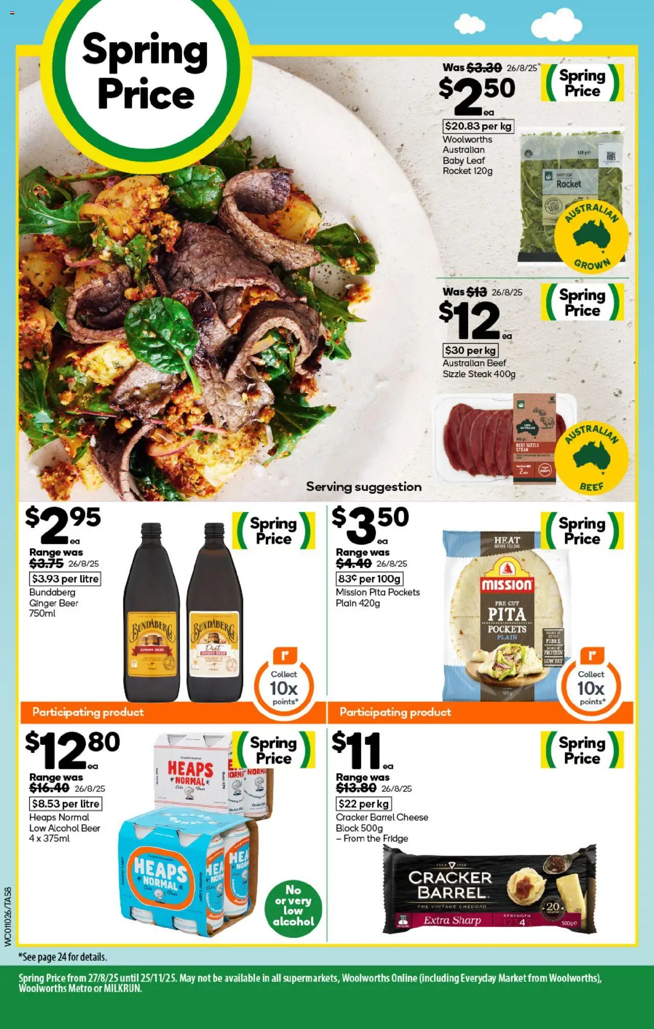 Woolworths catalogue - valid from 01.10.2025 | Page: 8 | Products: Ginger, Beer, Beef, Fridge
