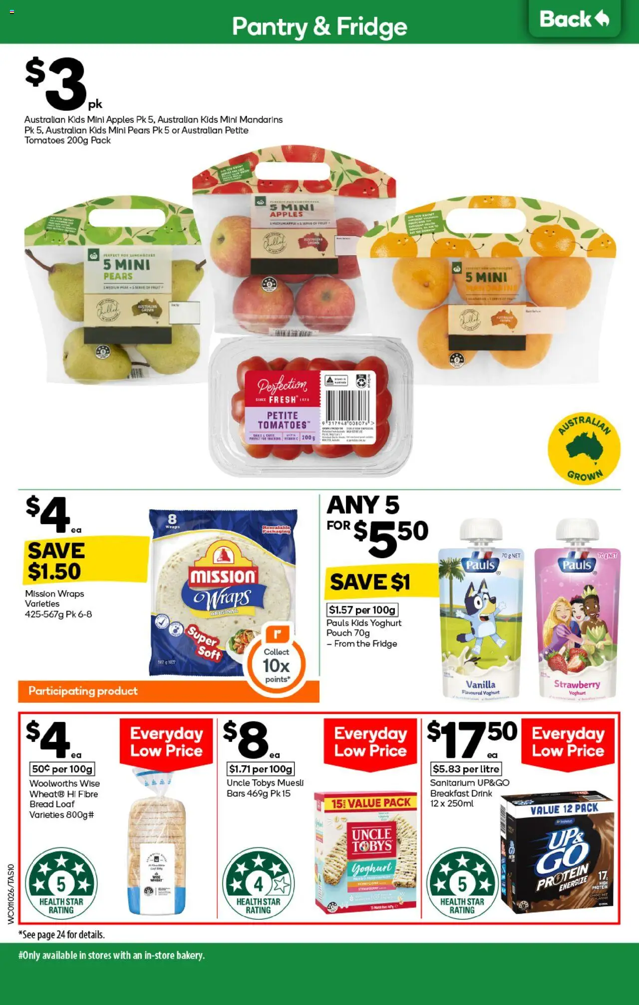 Woolworths catalogue - valid from 01.10.2025 | Page: 10 | Products: Yoghurt, Bread, Wheat, Fridge