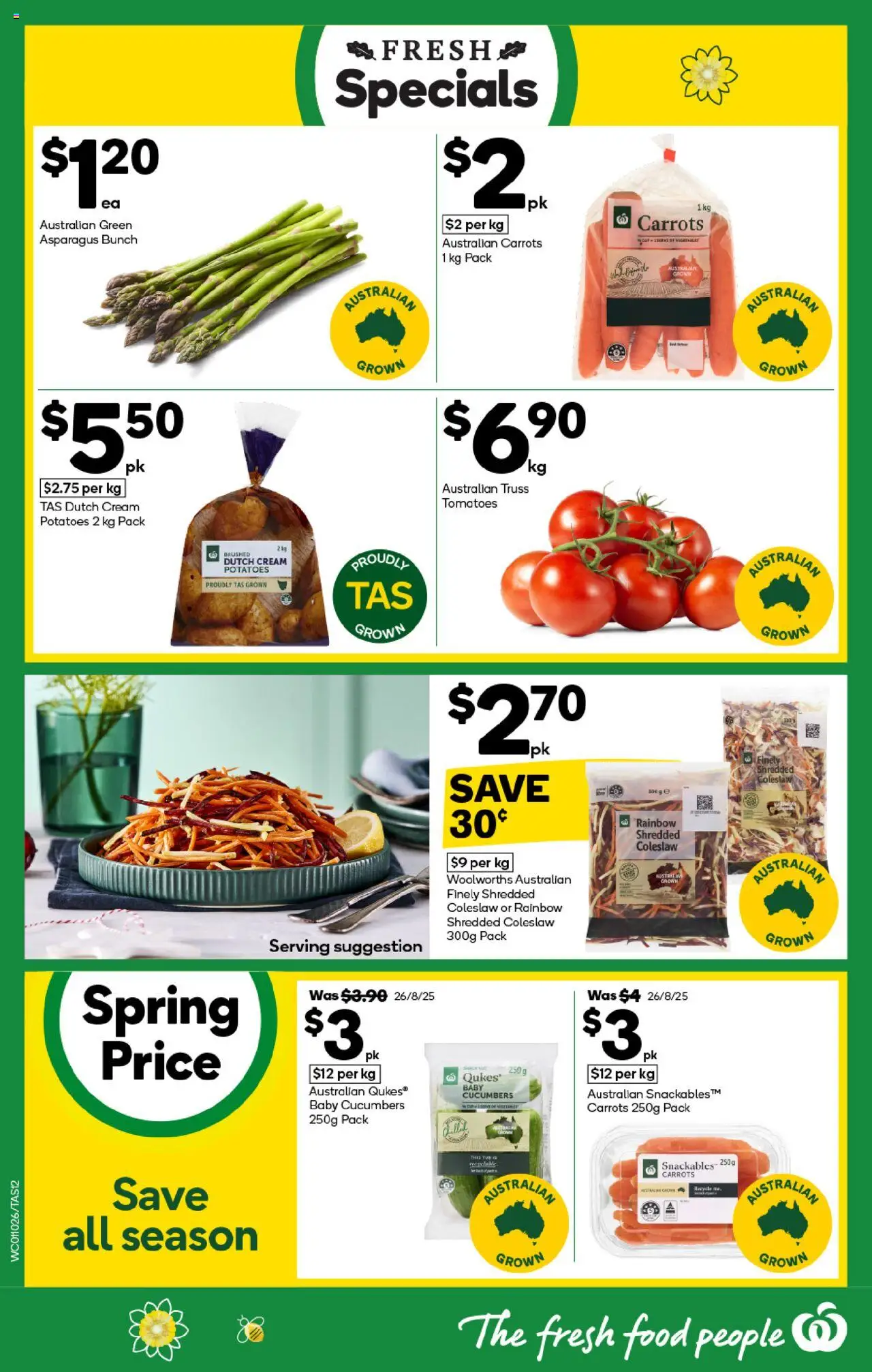 Woolworths catalogue - valid from 01.10.2025 | Page: 12 | Products: Tomatoes, Carrots, Cream, Potatoes