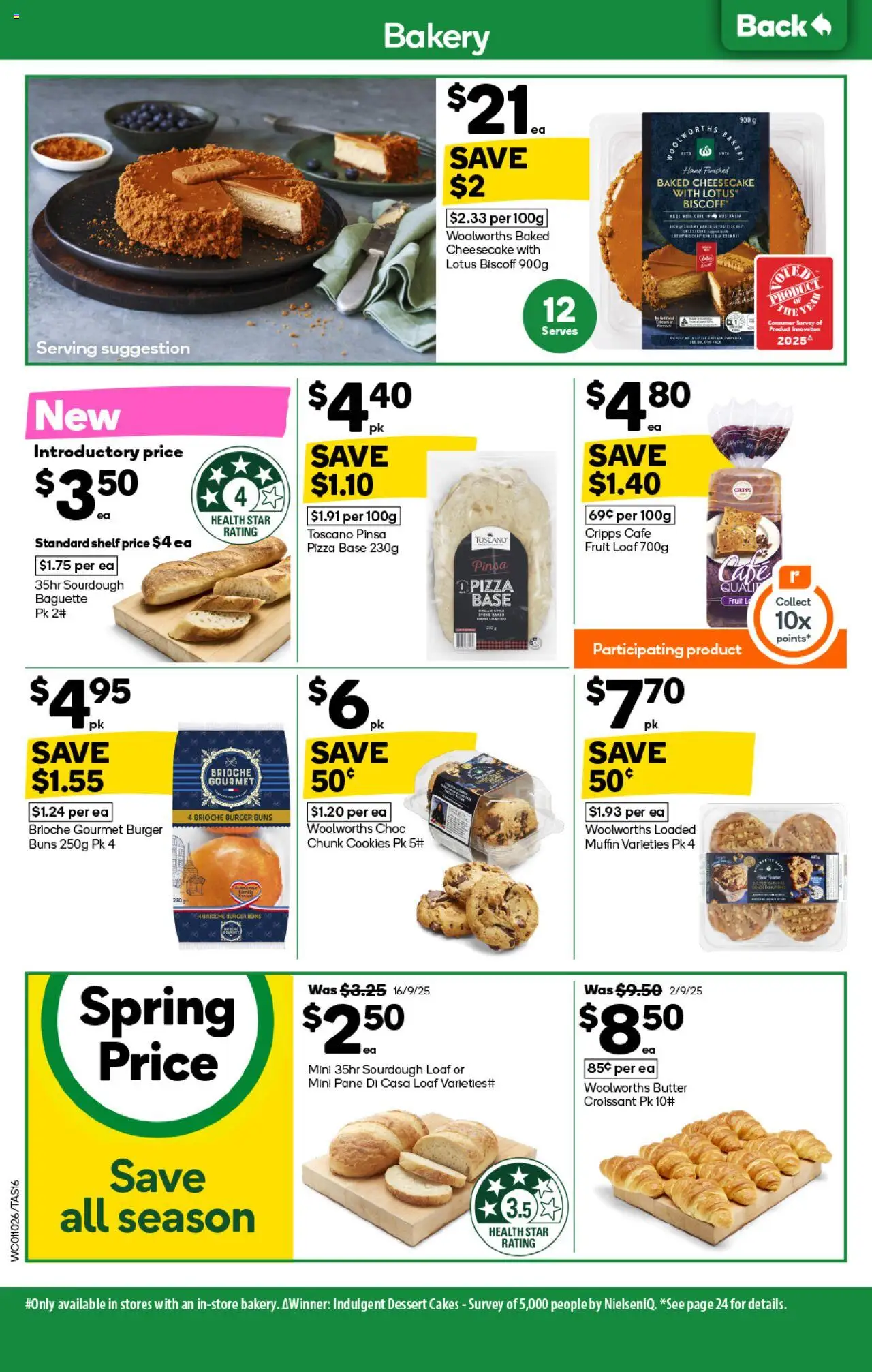 Woolworths catalogue - valid from 01.10.2025 | Page: 16 | Products: Shelf, Butter, Pizza, Bakery