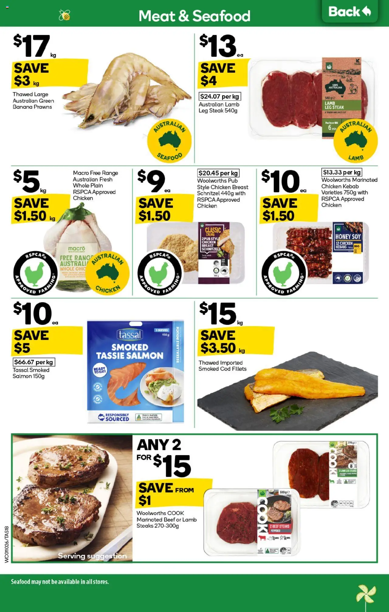 Woolworths catalogue - valid from 01.10.2025 | Page: 18 | Products: Beef, Meat, Prawns, Salmon